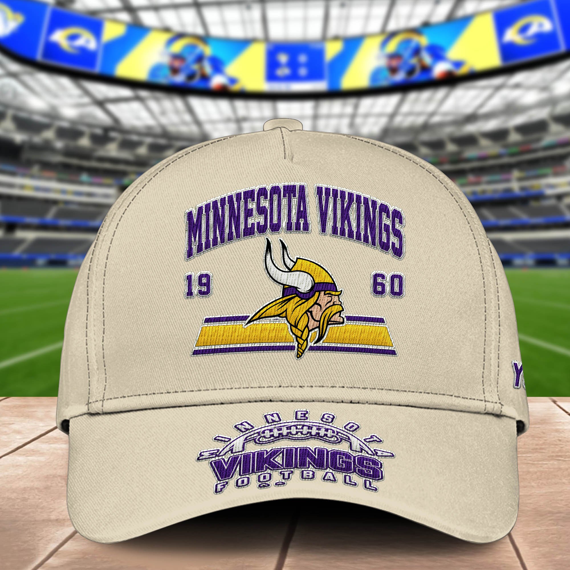 Alternative view of Minnesota Vikings Embroidered Cap 2024 Version Personalized Your Name, Sport Team Cap, Sport Gifts ETHY-60111