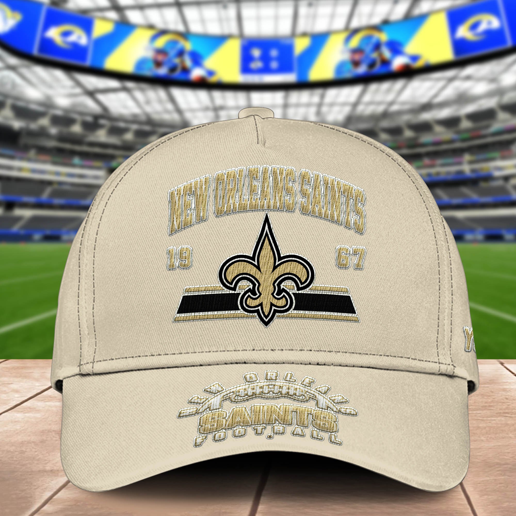 Alternative view of New Orleans Saints Embroidered Cap 2024 Version Personalized Your Name, Sport Team Cap, Sport Gifts ETHY-60111