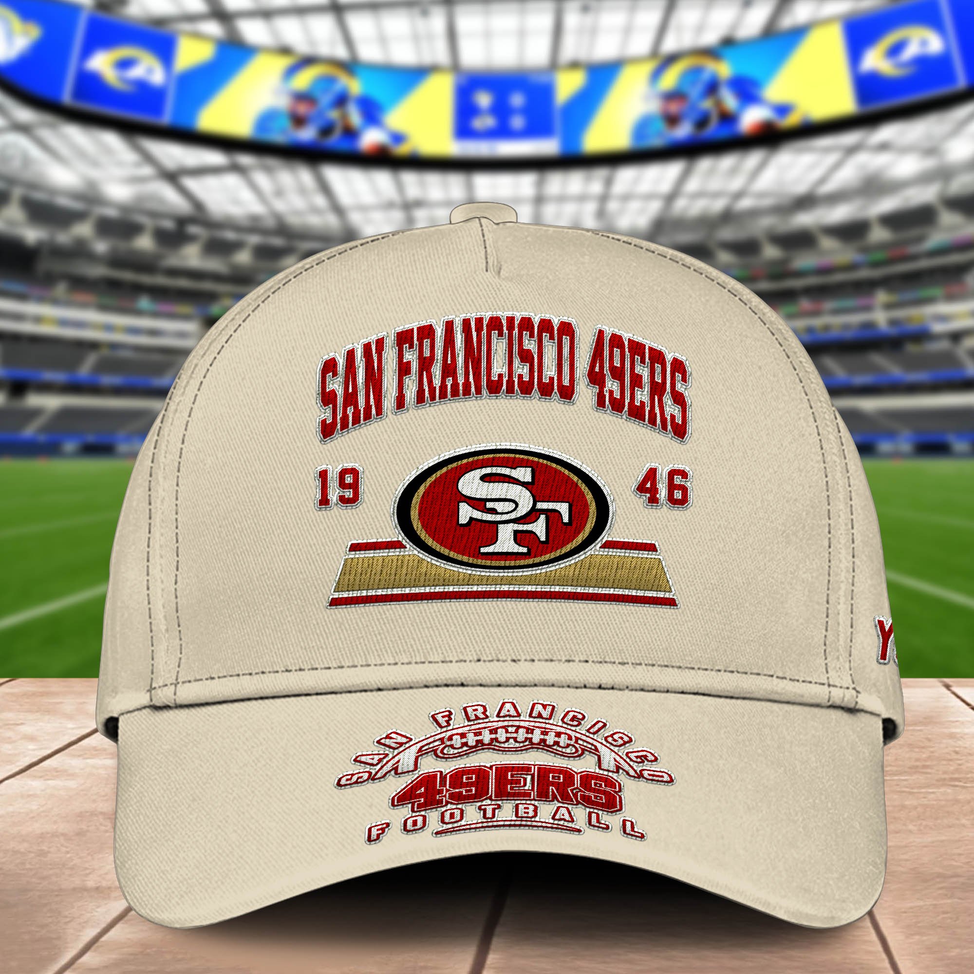 Alternative view of San Francisco 49ers Embroidered Cap 2024 Version Personalized Your Name, Sport Team Cap, Sport Gifts ETHY-60111