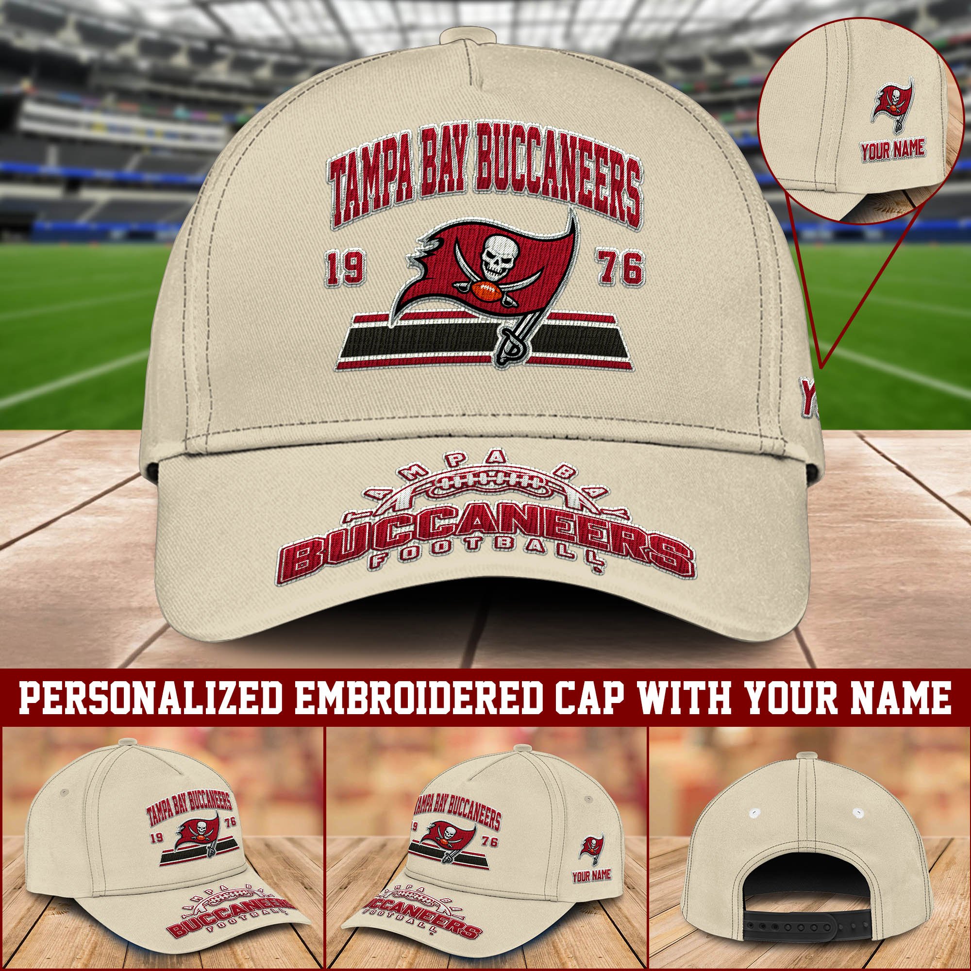 Tampa Bay Buccaneers Embroidered Cap 2024 Version Personalized Your Name, Sport Team Cap, Sport Gifts ETHY-60111