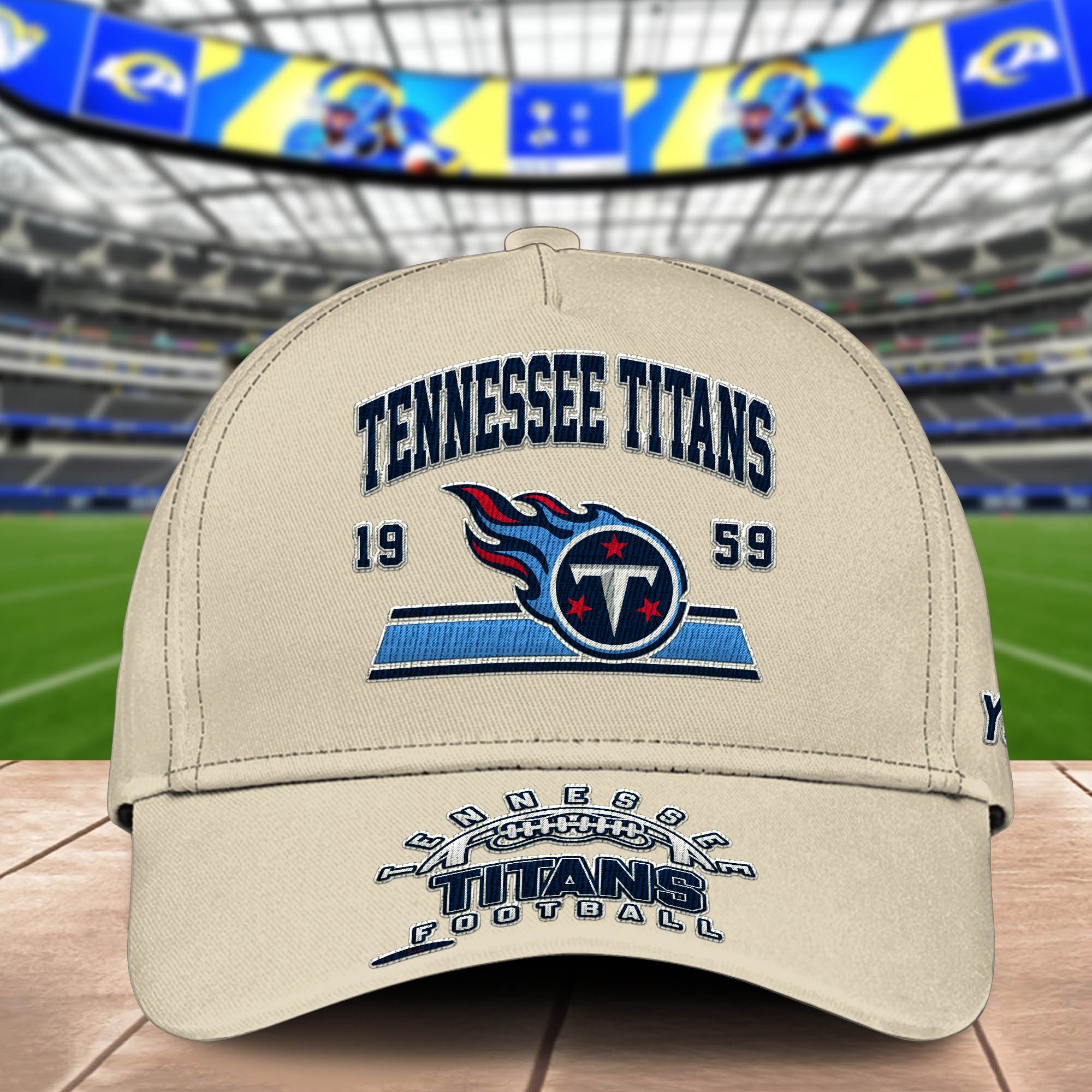 Alternative view of Tennessee Titans Embroidered Cap 2024 Version Personalized Your Name, Sport Team Cap, Sport Gifts ETHY-60111