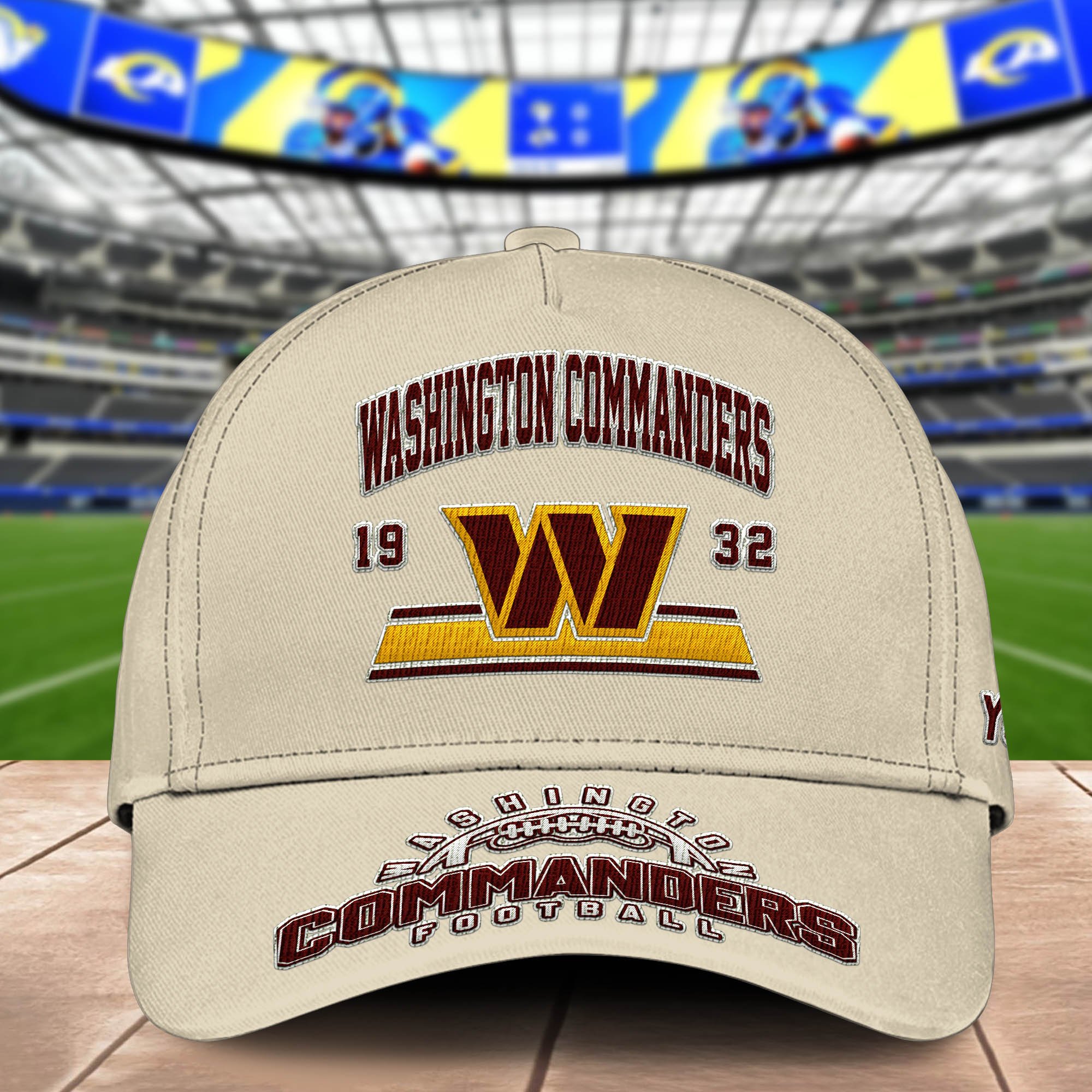 Alternative view of Washington Commanders Embroidered Cap 2024 Version Personalized Your Name, Sport Team Cap, Sport Gifts ETHY-60111