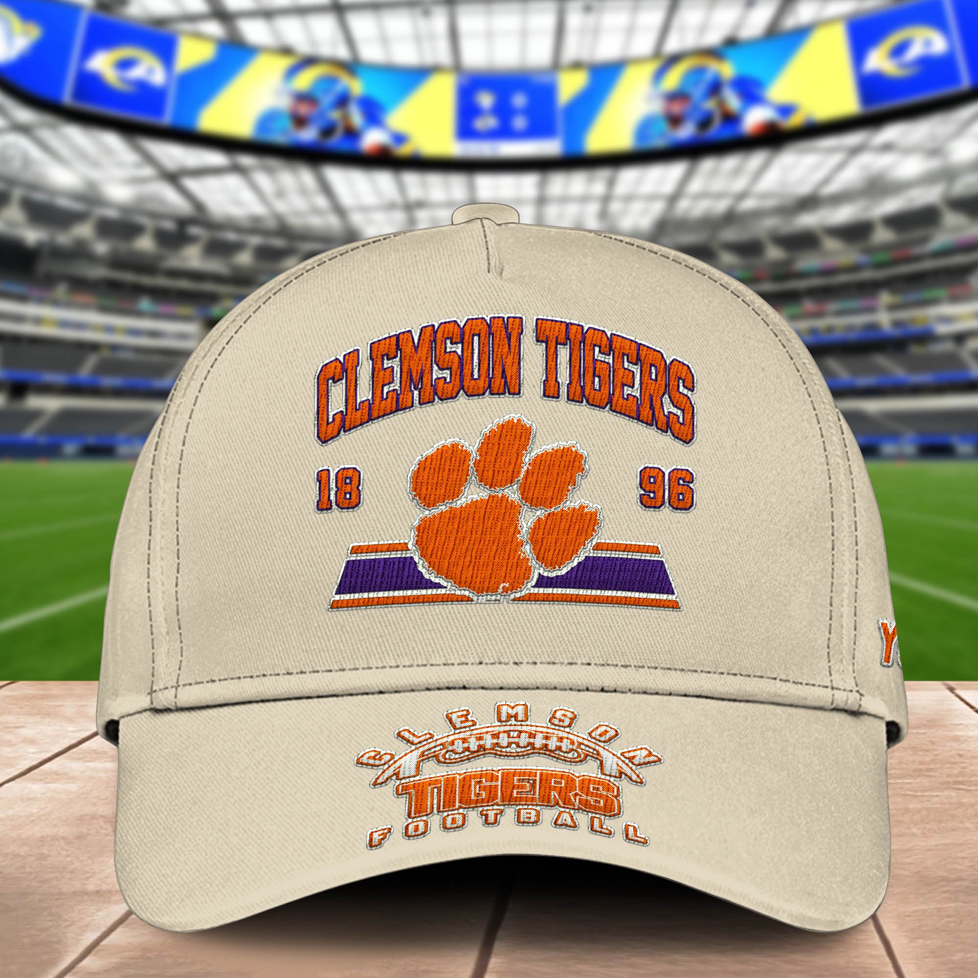 Alternative view of Clemson Tigers Embroidered Cap 2024 Version Personalized Your Name, Sport Team Cap, Sport Gifts ETHY-60111