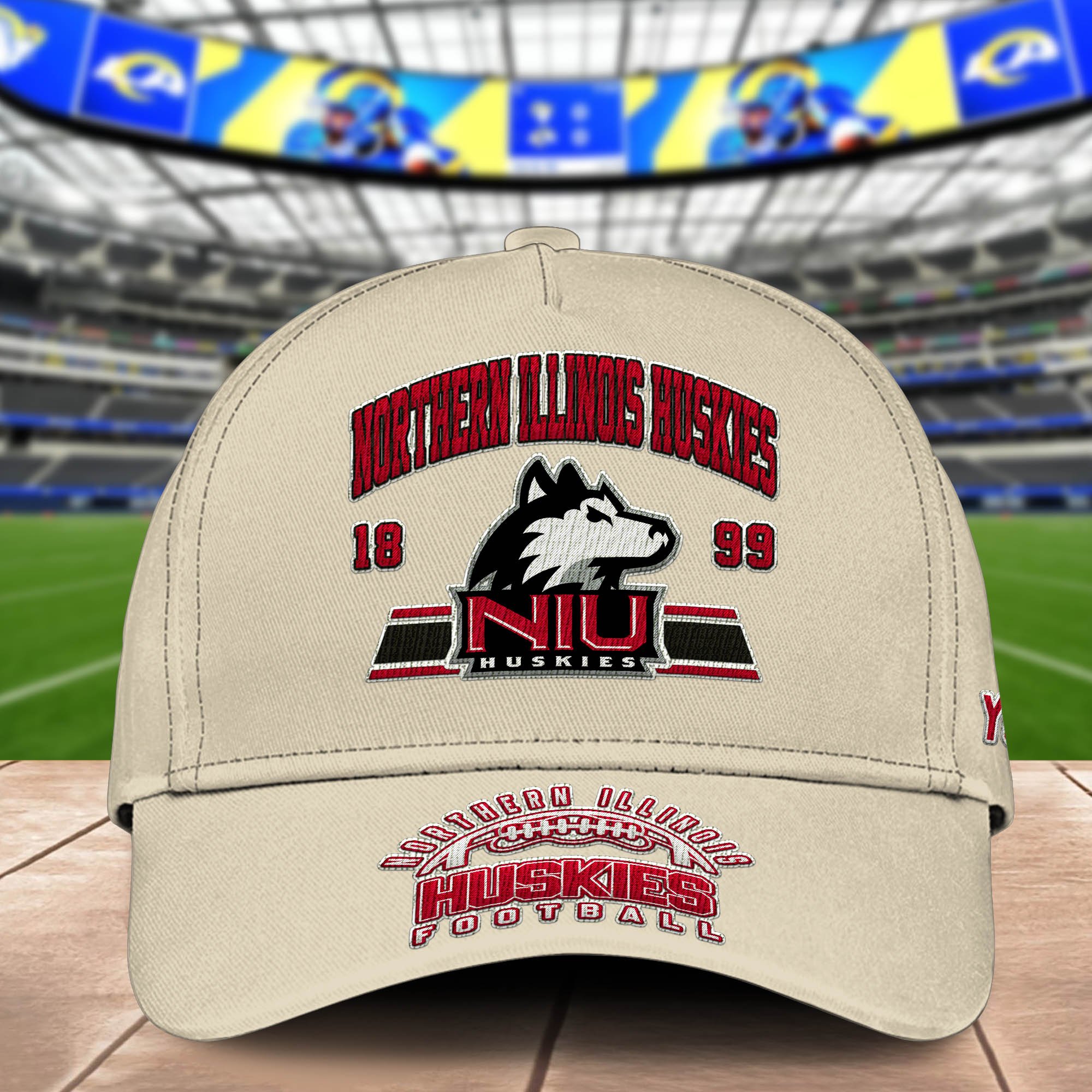 Alternative view of Northern Illinois Huskies Embroidered Cap 2024 Version Personalized Your Name, Sport Team Cap, Sport Gifts ETHY-60111