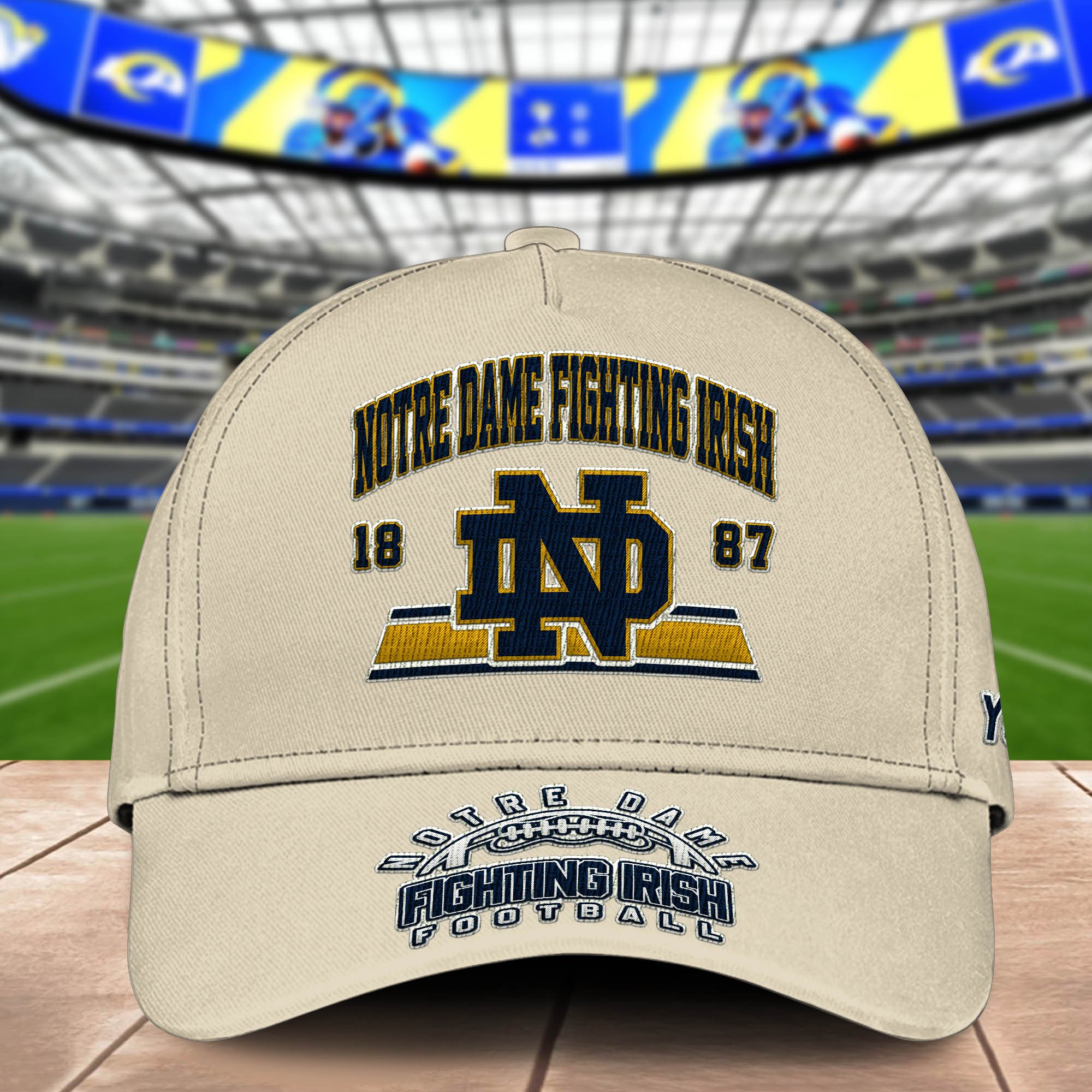 Alternative view of Notre Dame Fighting Irish Embroidered Cap 2024 Version Personalized Your Name, Sport Team Cap, Sport Gifts ETHY-60111