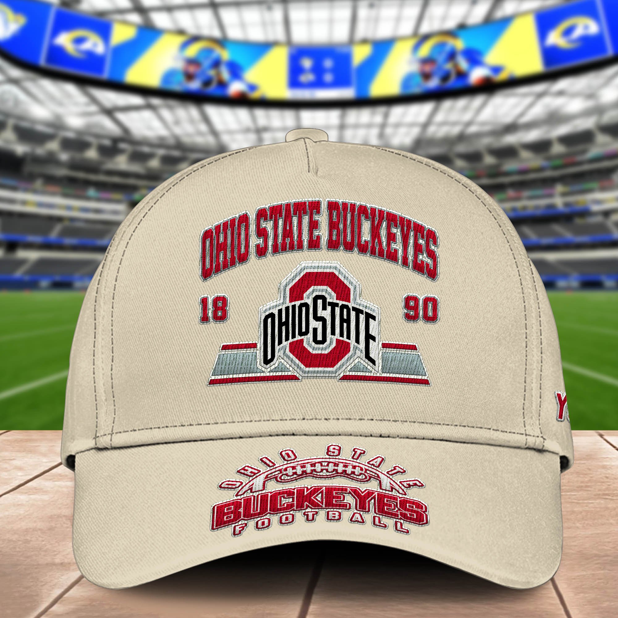 Alternative view of Ohio State Buckeyes Embroidered Cap 2024 Version Personalized Your Name, Sport Team Cap, Sport Gifts ETHY-60111