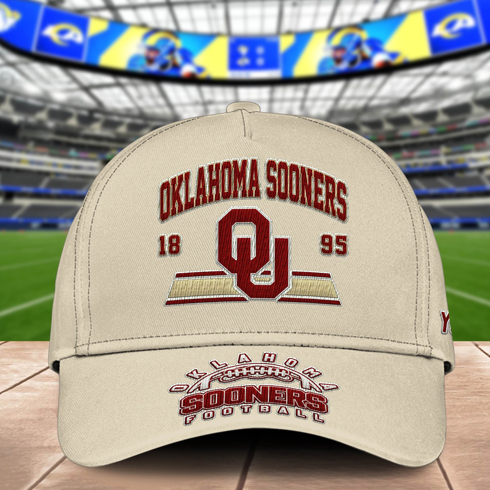 Alternative view of Oklahoma Sooners Embroidered Cap 2024 Version Personalized Your Name, Sport Team Cap, Sport Gifts ETHY-60111