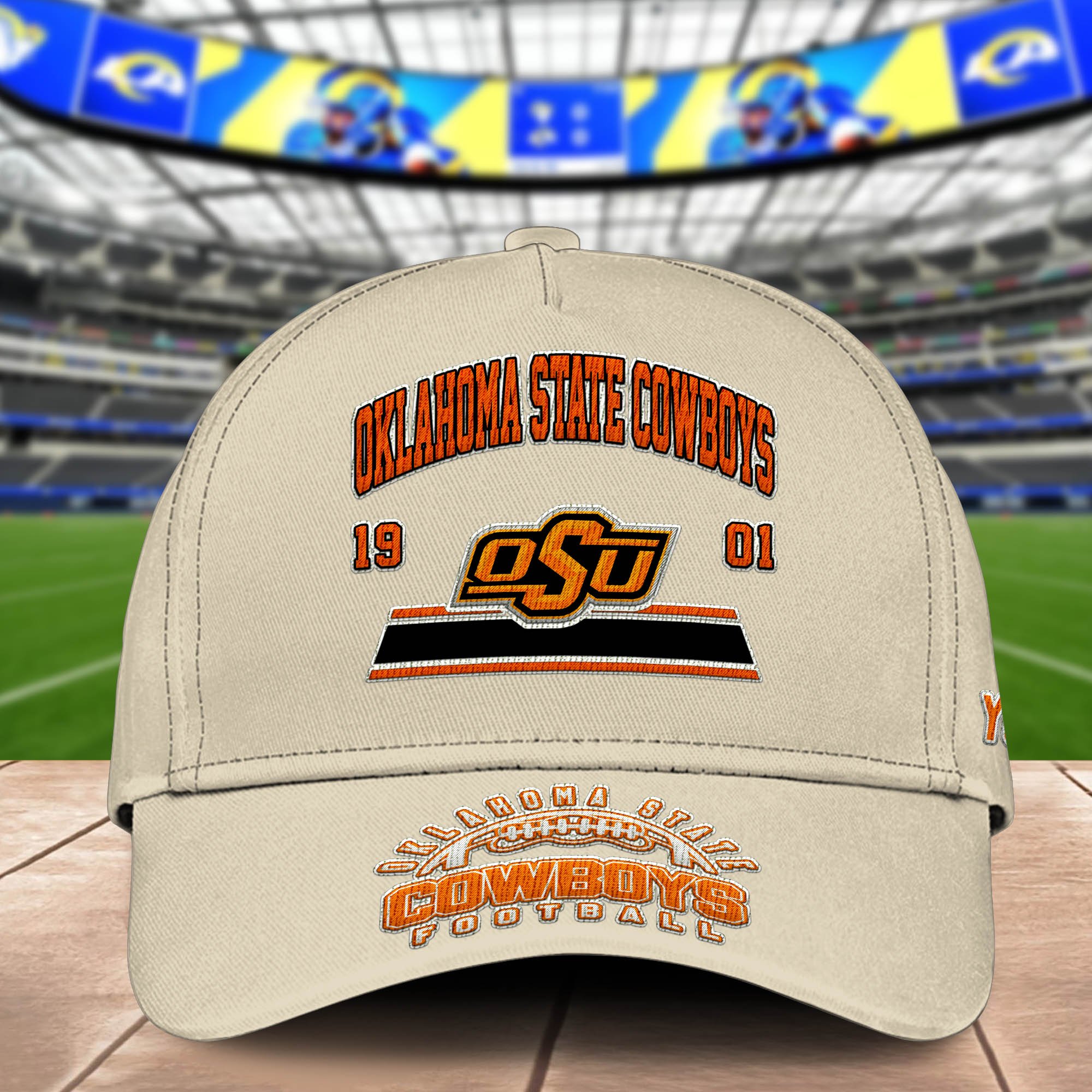 Alternative view of Oklahoma State Cowboys Embroidered Cap 2024 Version Personalized Your Name, Sport Team Cap, Sport Gifts ETHY-60111