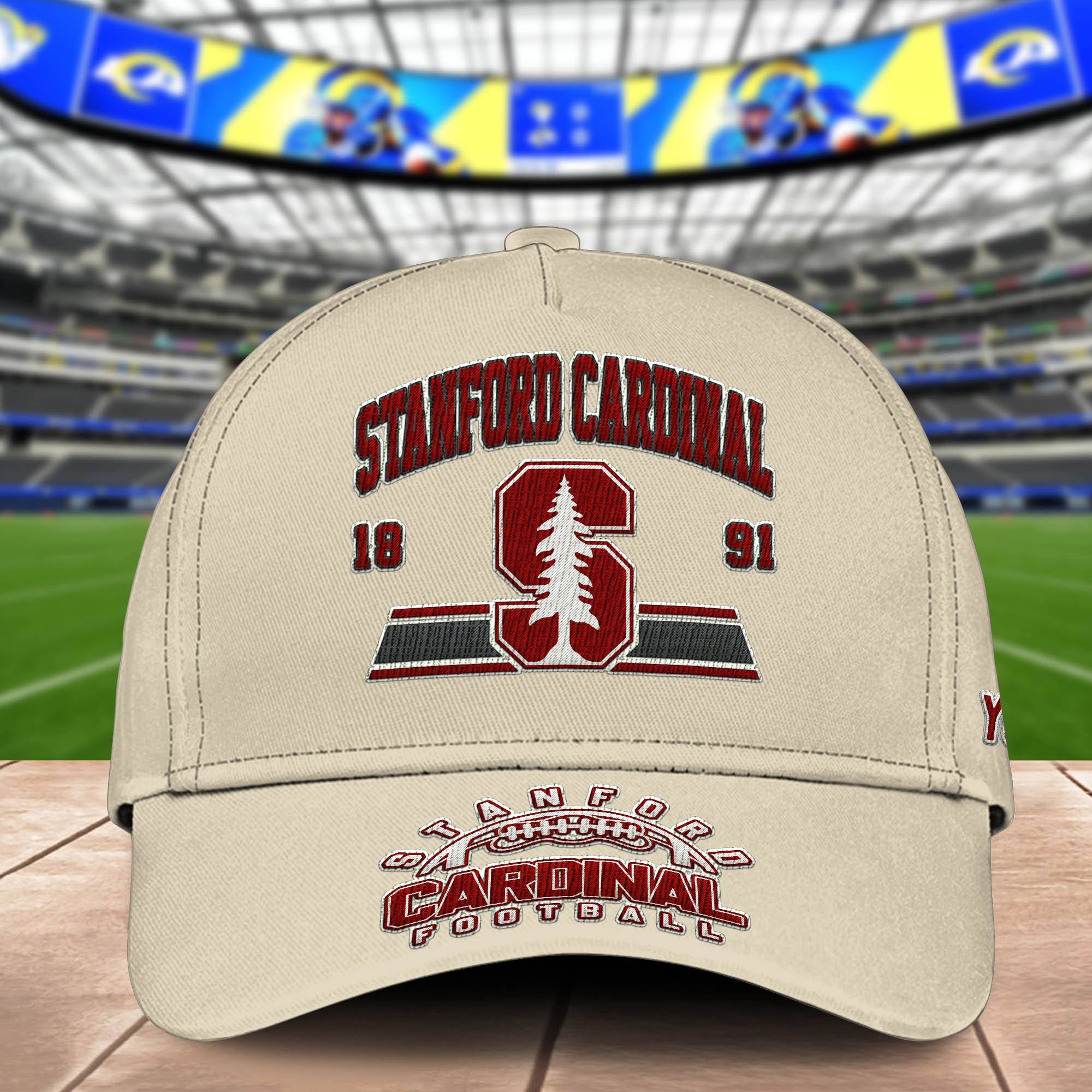 Alternative view of Stanford Cardinal Embroidered Cap 2024 Version Personalized Your Name, Sport Team Cap, Sport Gifts ETHY-60111