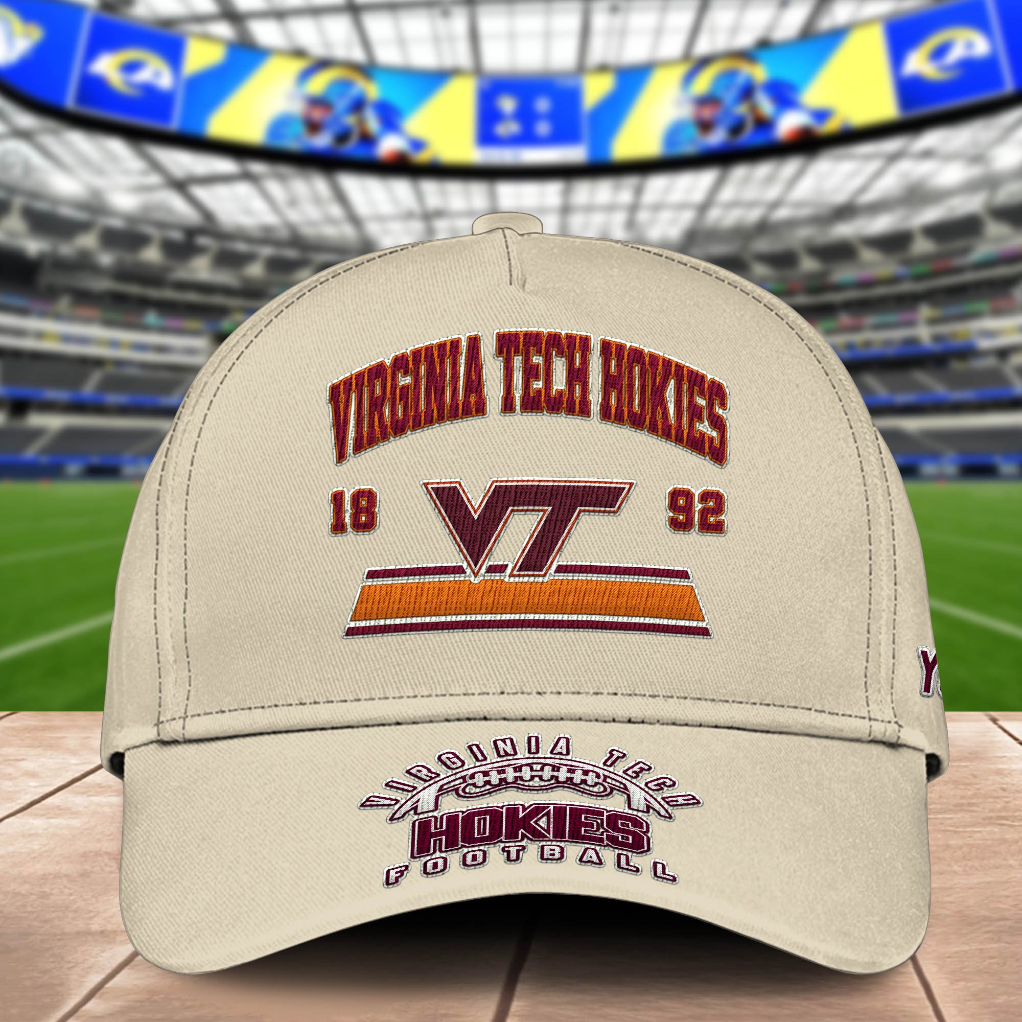 Alternative view of Virginia Tech Hokies Embroidered Cap 2024 Version Personalized Your Name, Sport Team Cap, Sport Gifts ETHY-60111
