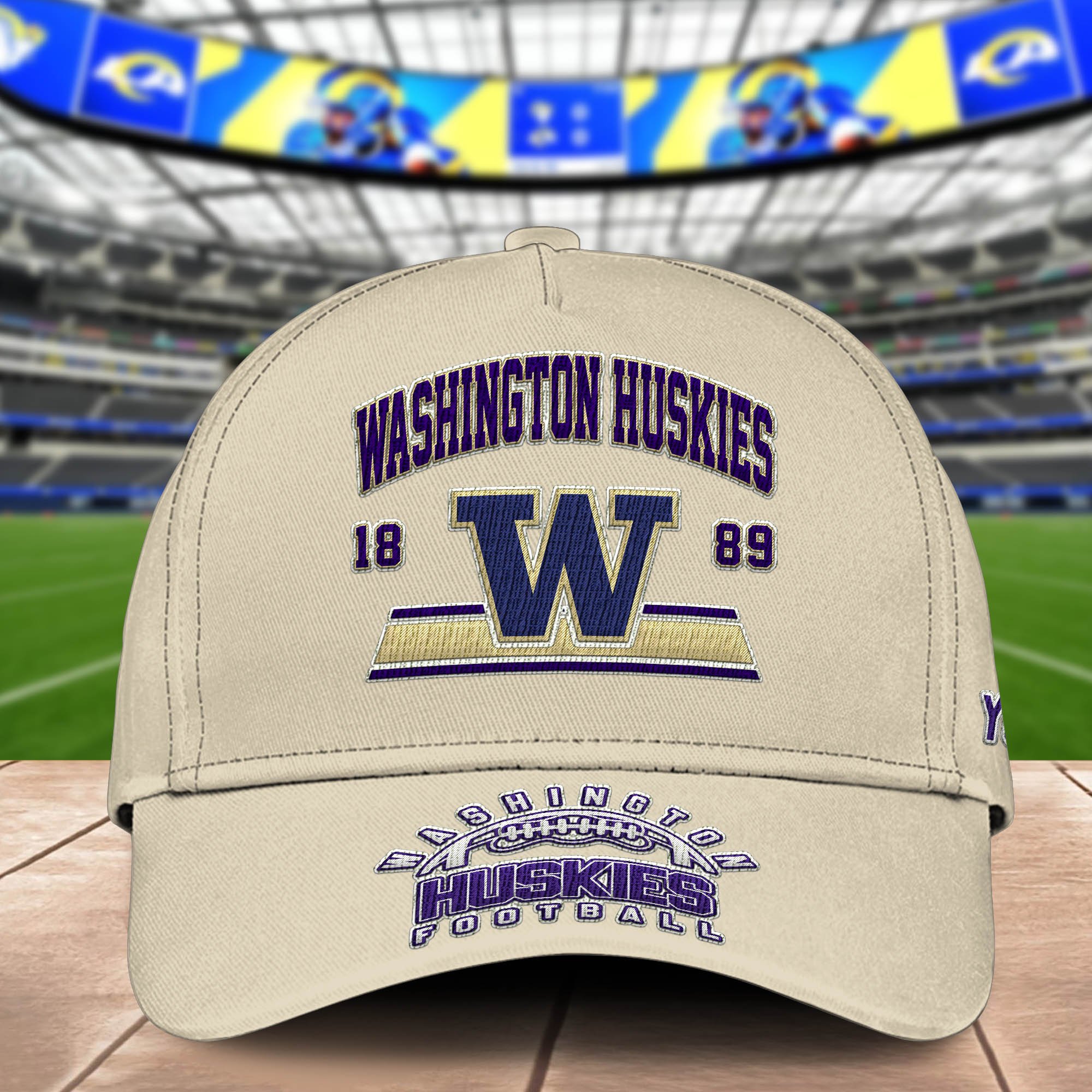 Alternative view of Washington Huskies Embroidered Cap 2024 Version Personalized Your Name, Sport Team Cap, Sport Gifts ETHY-60111