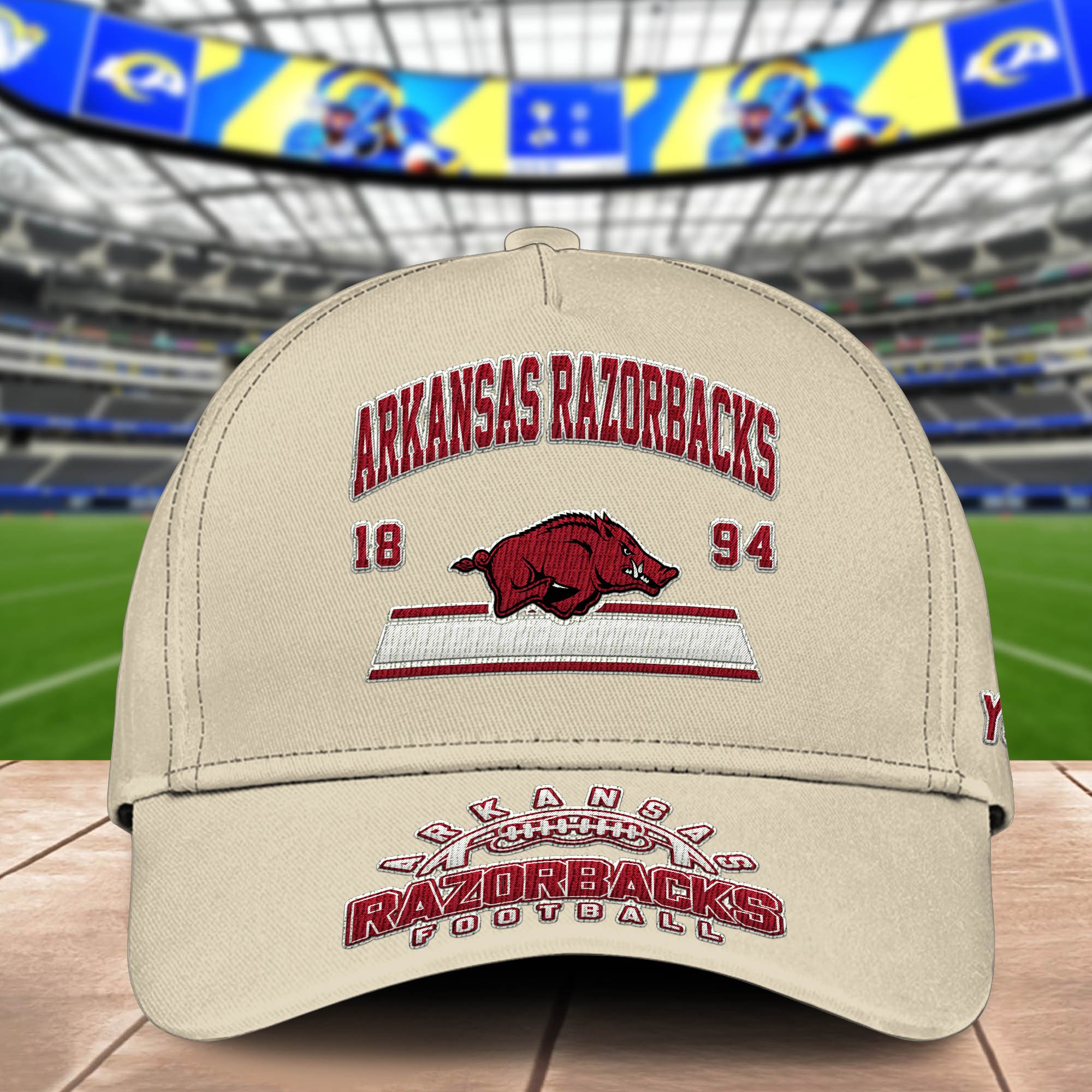 Alternative view of Arkansas Razorbacks Embroidered Cap 2024 Version Personalized Your Name, Sport Team Cap, Sport Gifts ETHY-60111