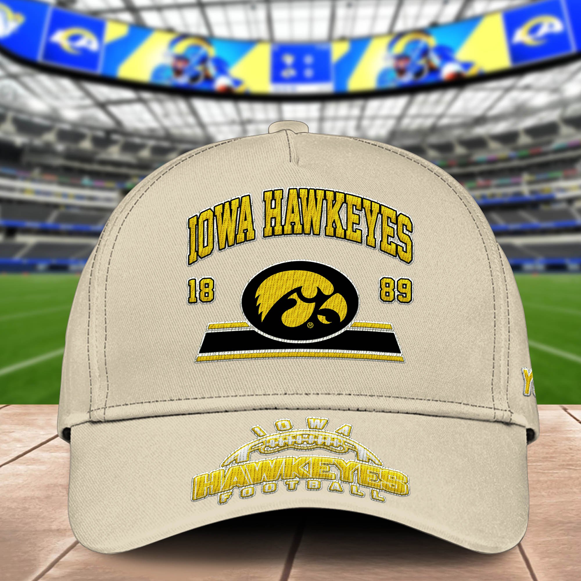Alternative view of Iowa Hawkeyes Embroidered Cap 2024 Version Personalized Your Name, Sport Team Cap, Sport Gifts ETHY-60111