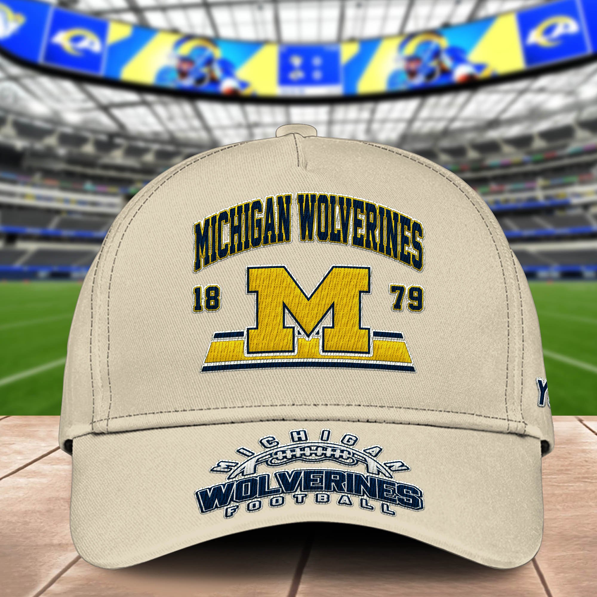 Alternative view of Michigan Wolverines Embroidered Cap 2024 Version Personalized Your Name, Sport Team Cap, Sport Gifts ETHY-60111