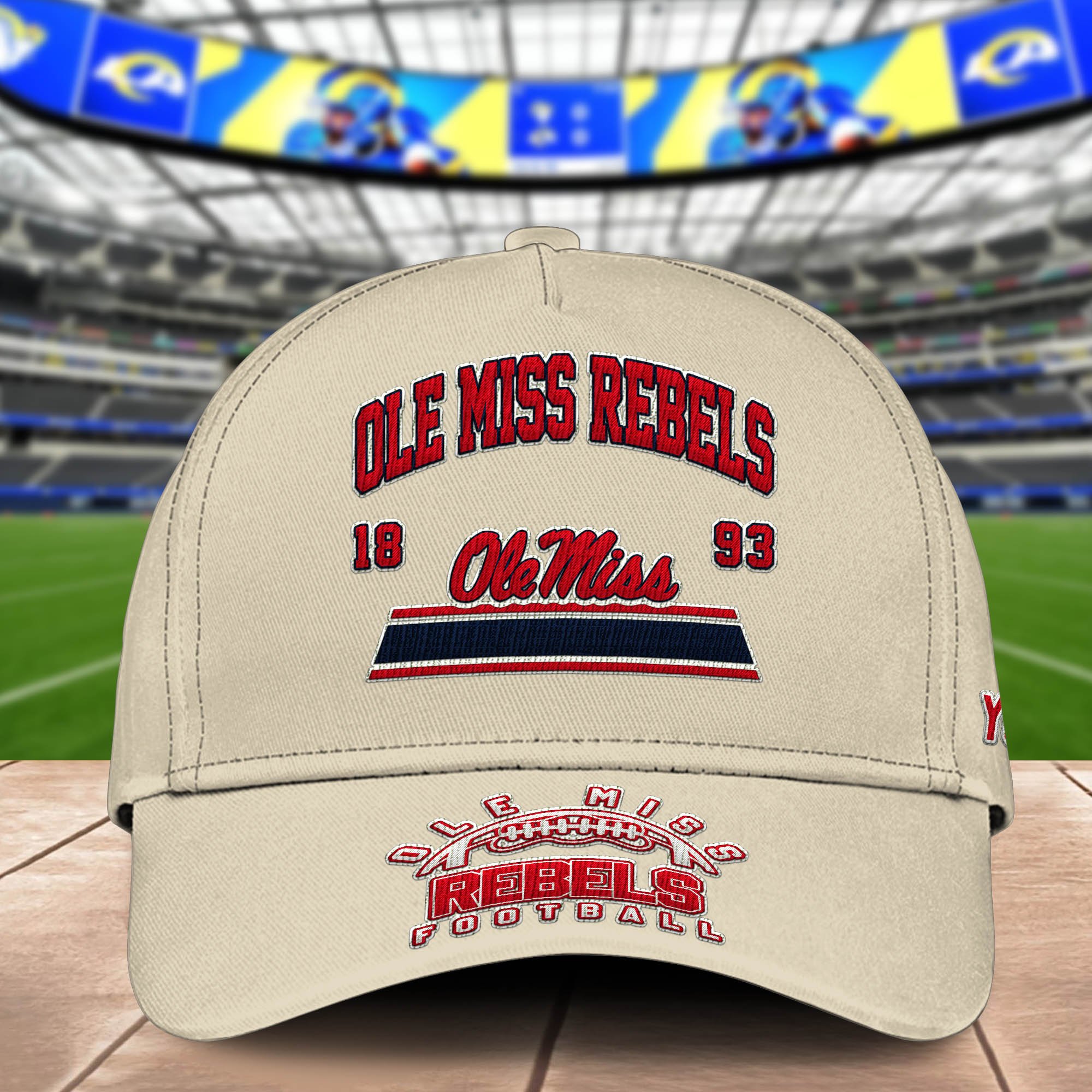 Alternative view of Ole Miss Rebels Embroidered Cap 2024 Version Personalized Your Name, Sport Team Cap, Sport Gifts ETHY-60111