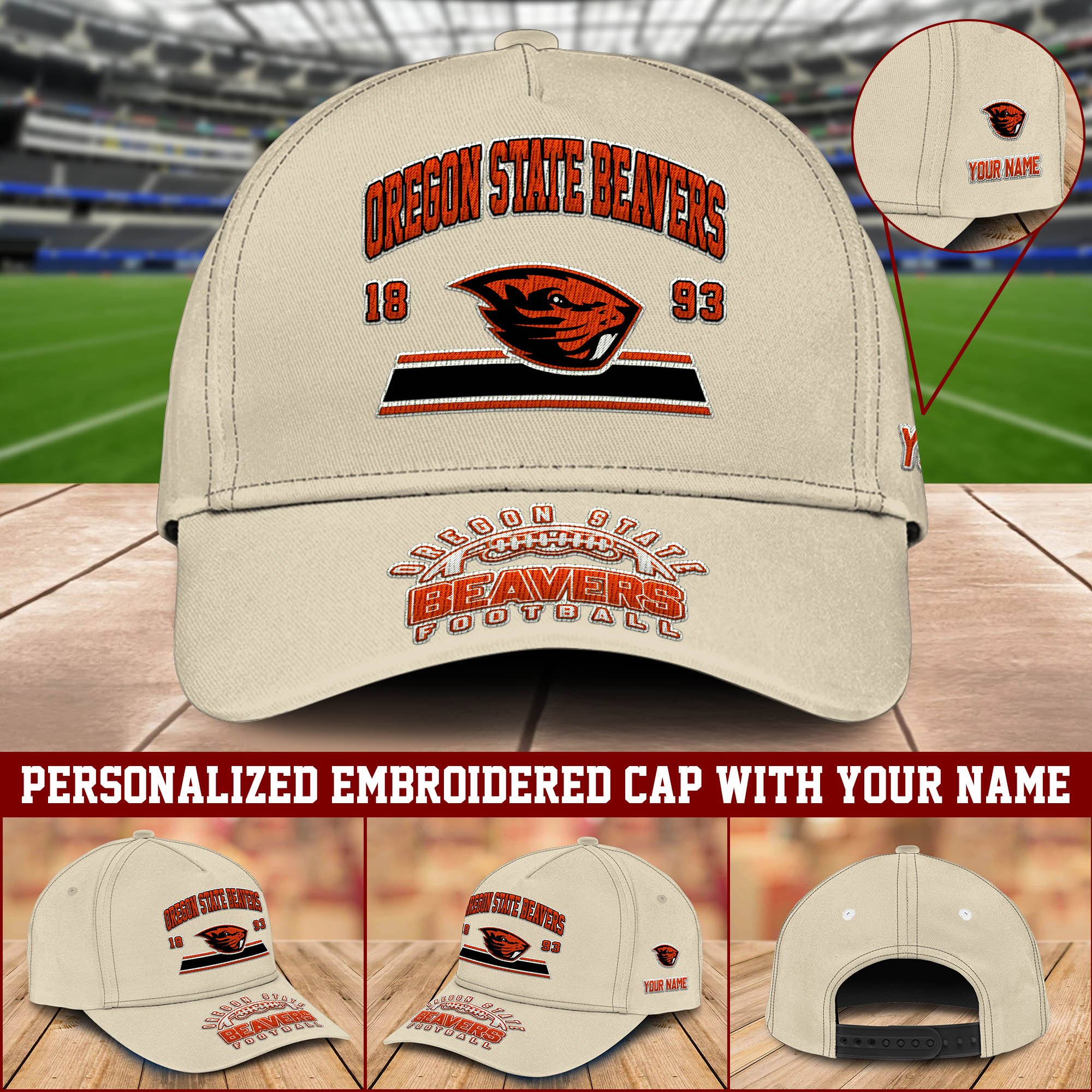 Oregon State Beavers Embroidered Cap 2024 Version Personalized Your Name, Sport Team Cap, Sport Gifts ETHY-60111