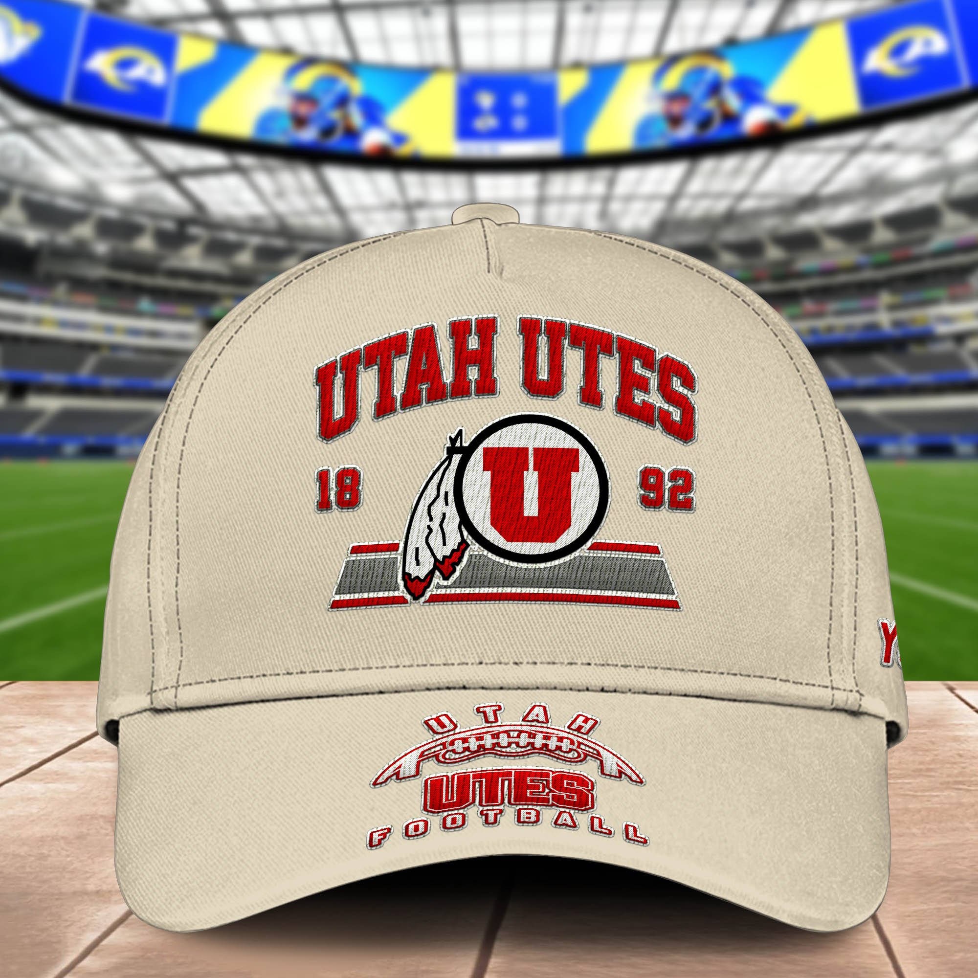 Alternative view of Utah Utes Embroidered Cap 2024 Version Personalized Your Name, Sport Team Cap, Sport Gifts ETHY-60111