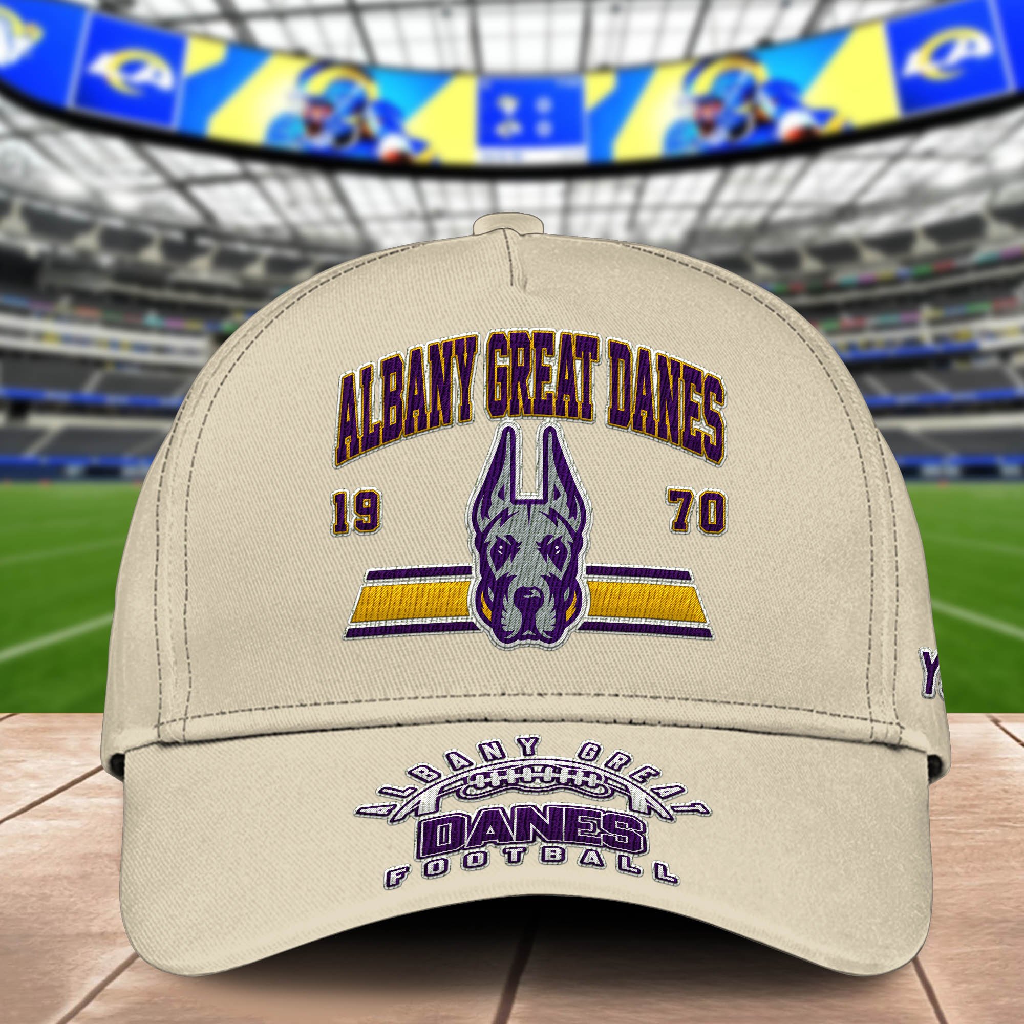 Alternative view of Albany Great Danes Embroidered Cap 2024 Version Personalized Your Name, Sport Team Cap, Sport Gifts ETHY-60111