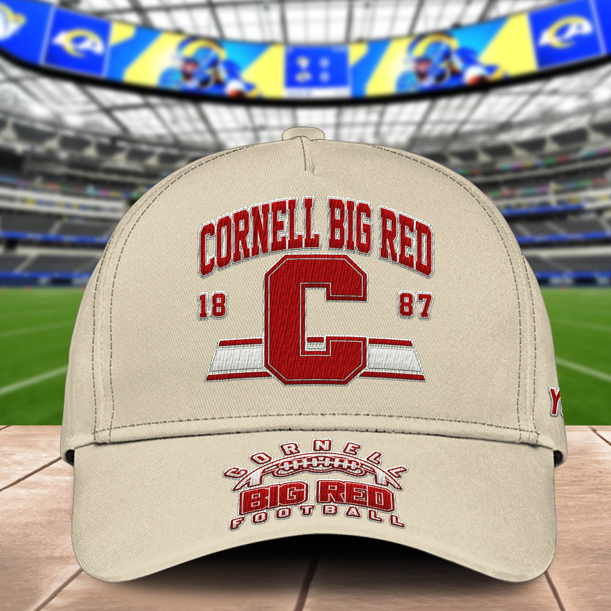 Alternative view of Cornell Big Red Embroidered Cap 2024 Version Personalized Your Name, Sport Team Cap, Sport Gifts ETHY-60111