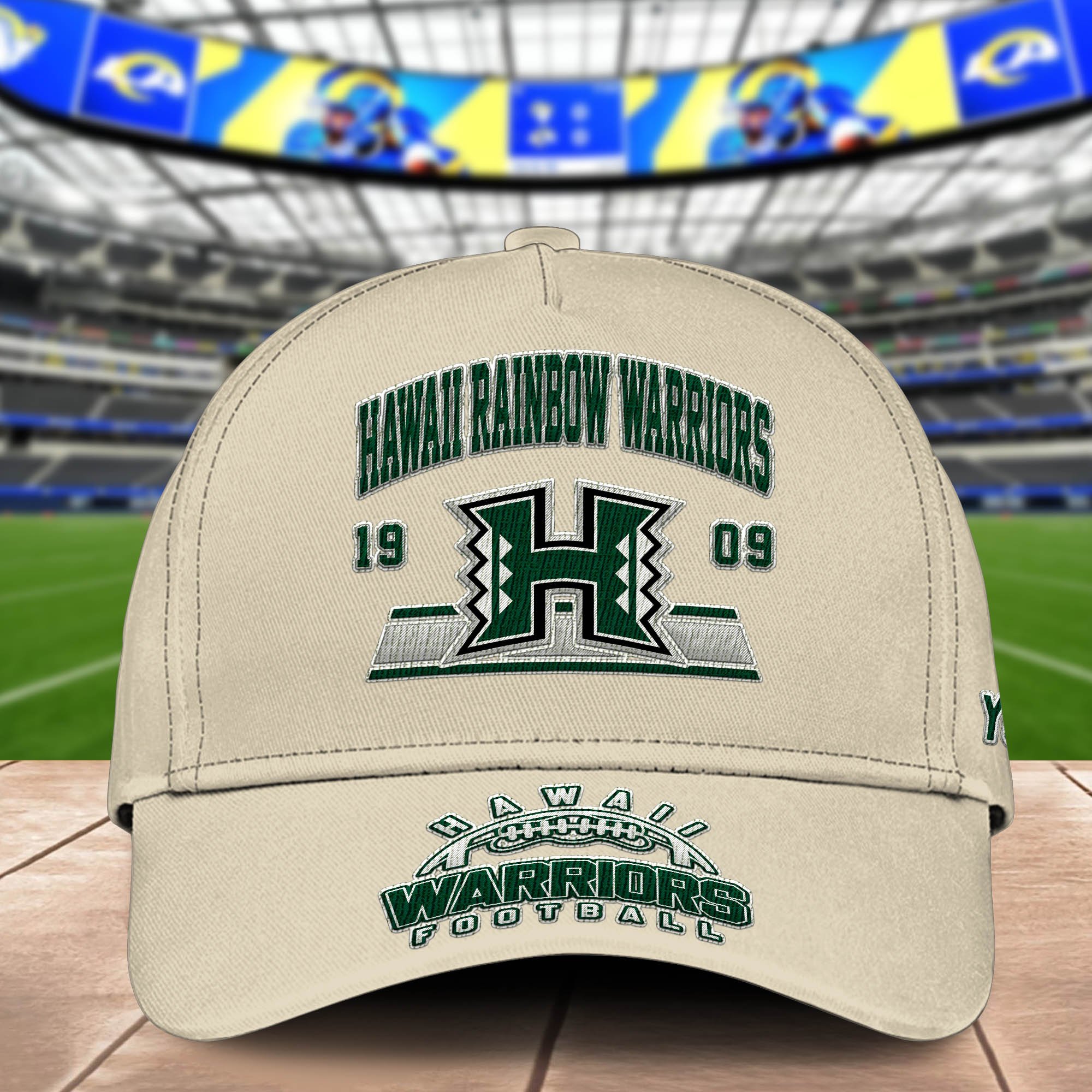 Alternative view of Hawaii Rainbow Warriors Embroidered Cap 2024 Version Personalized Your Name, Sport Team Cap, Sport Gifts ETHY-60111