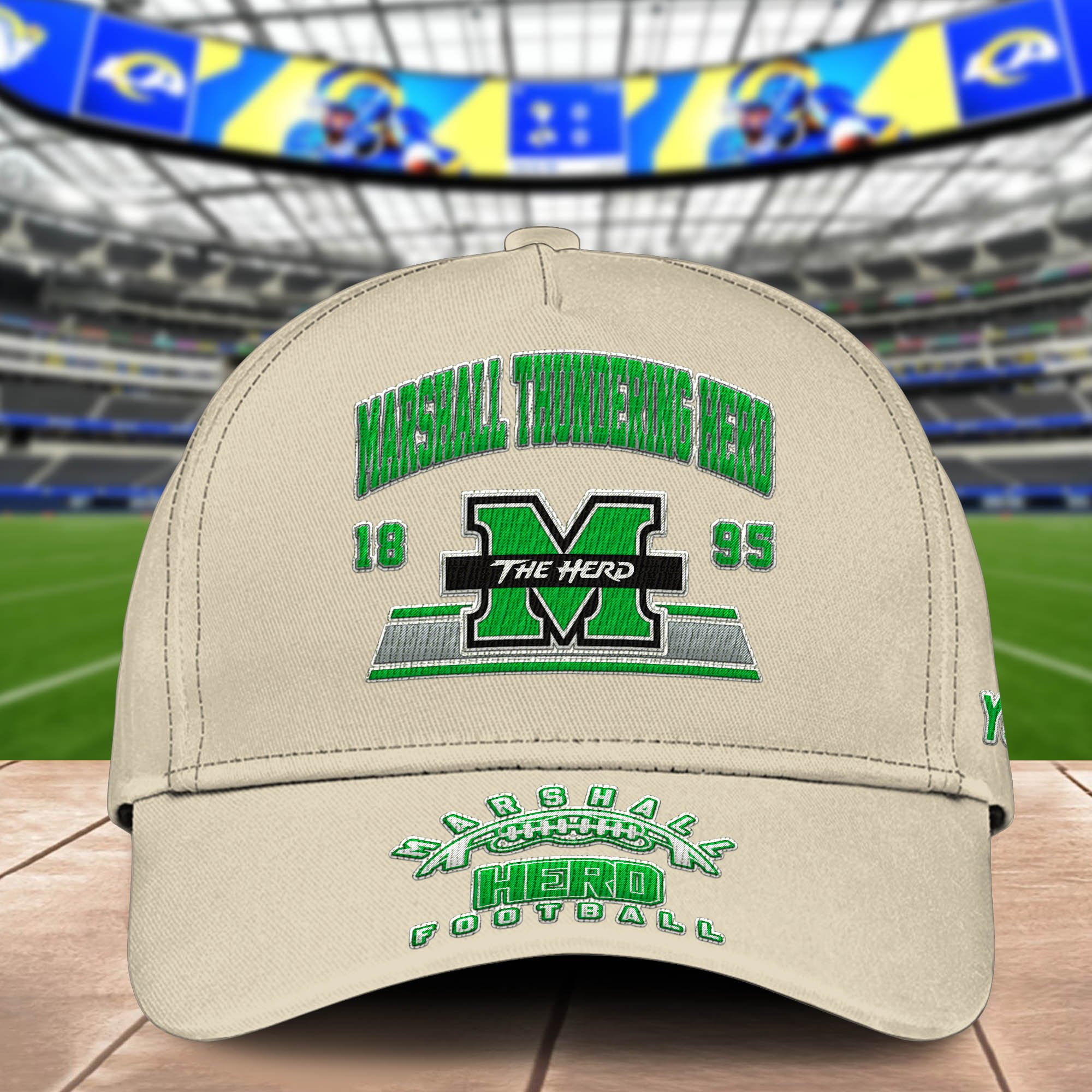 Alternative view of Marshall Thundering Herd Embroidered Cap 2024 Version Personalized Your Name, Sport Team Cap, Sport Gifts ETHY-60111
