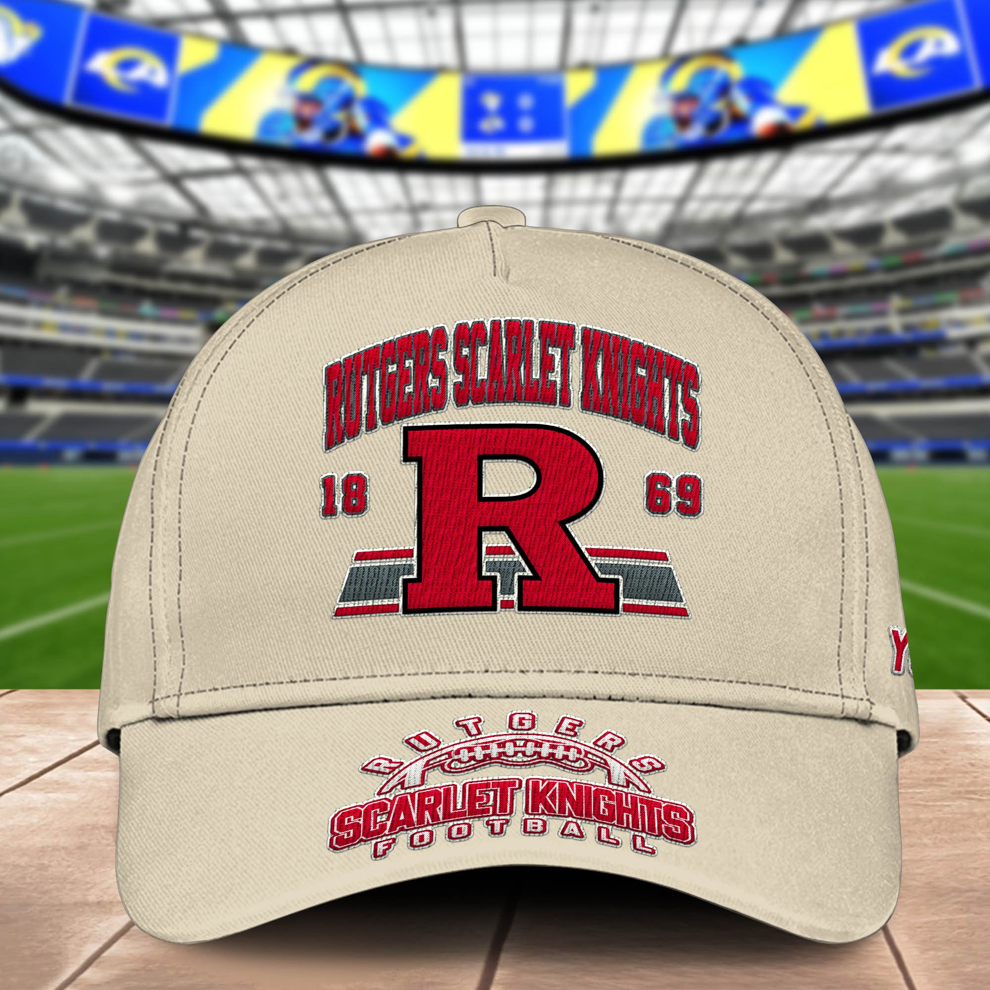 Alternative view of Rutgers Scarlet Knights Embroidered Cap 2024 Version Personalized Your Name, Sport Team Cap, Sport Gifts ETHY-60111