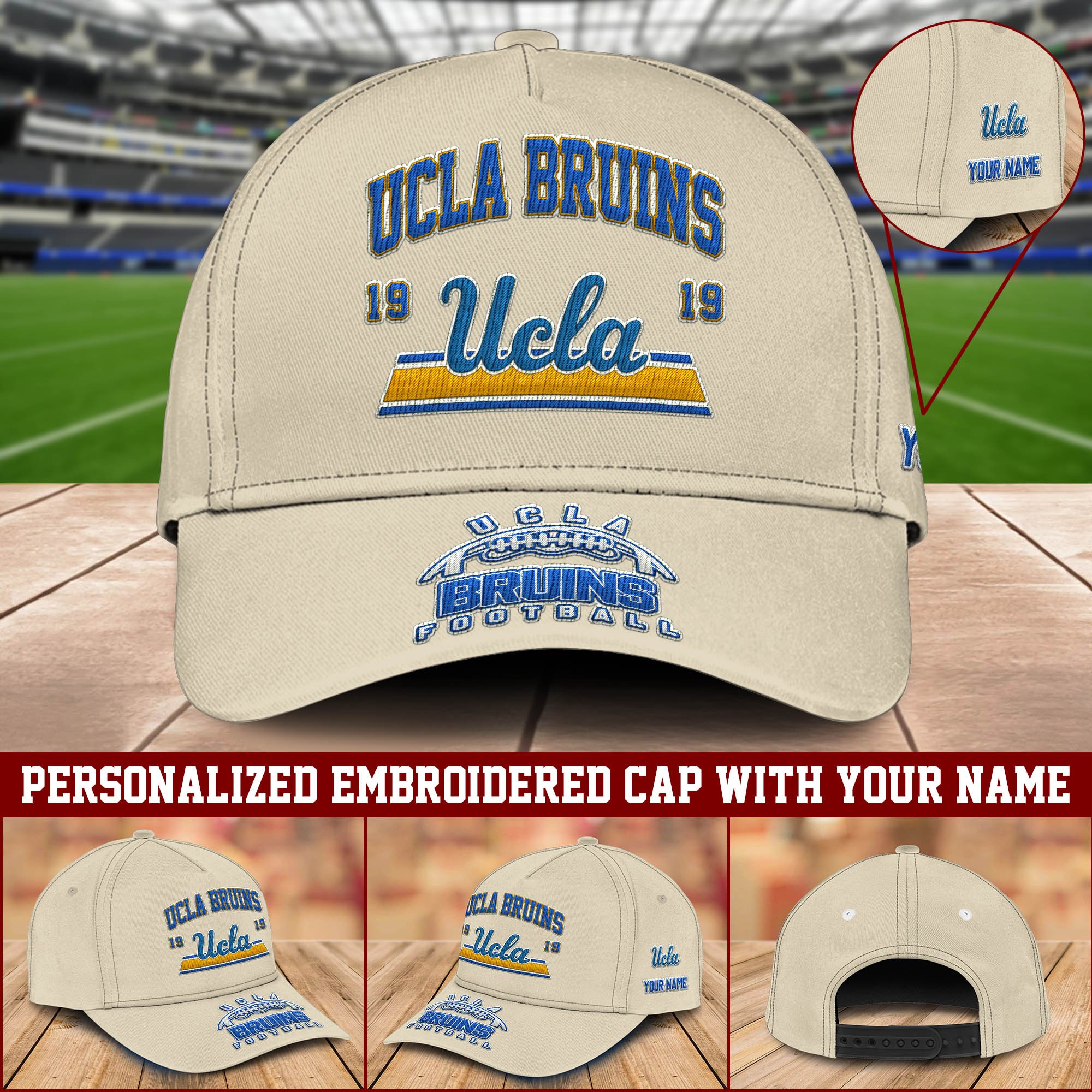 UCLA Bruins Embroidered Cap 2024 Version Personalized Your Name, Sport Team Cap, Sport Gifts ETHY-60111
