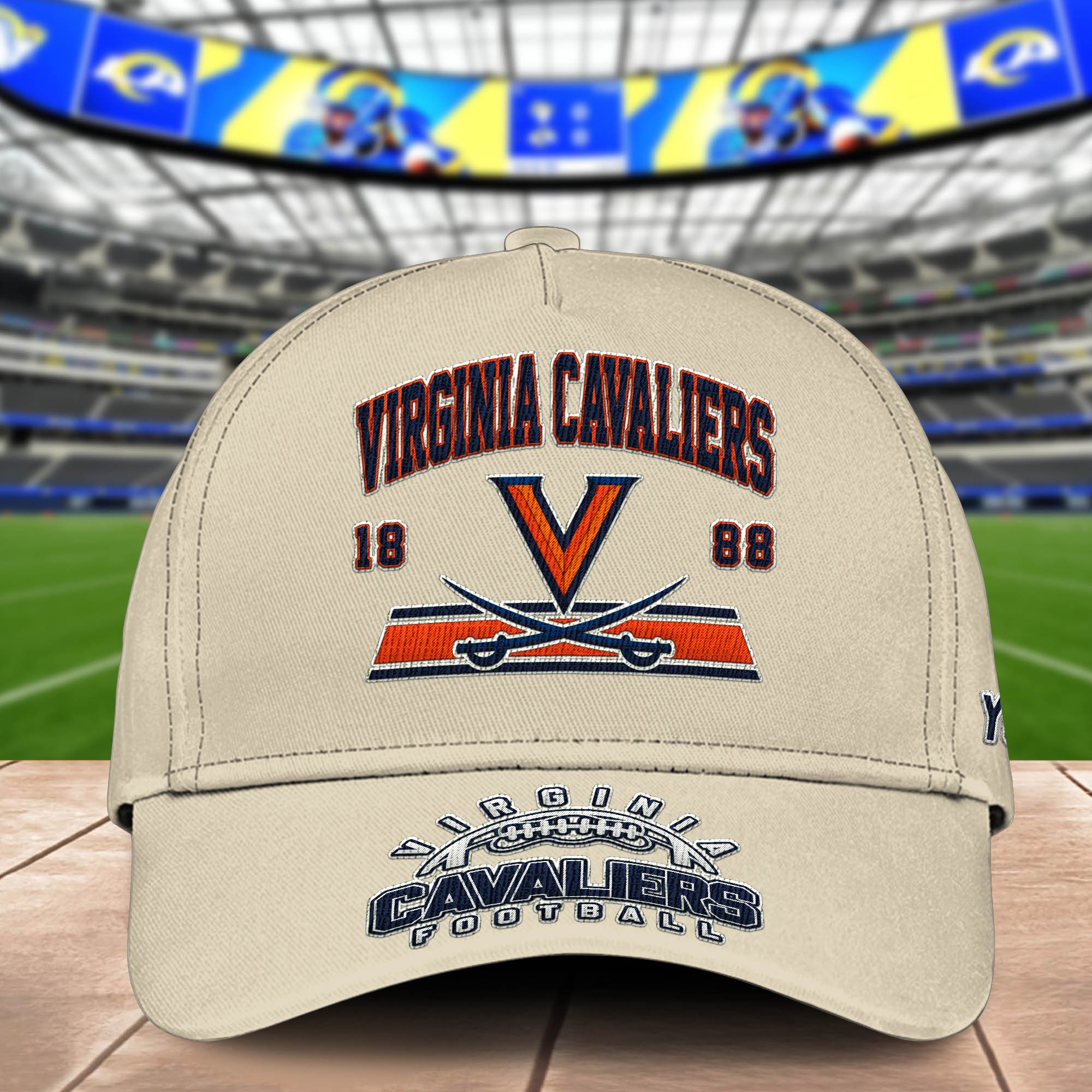 Alternative view of Virginia Cavaliers Embroidered Cap 2024 Version Personalized Your Name, Sport Team Cap, Sport Gifts ETHY-60111