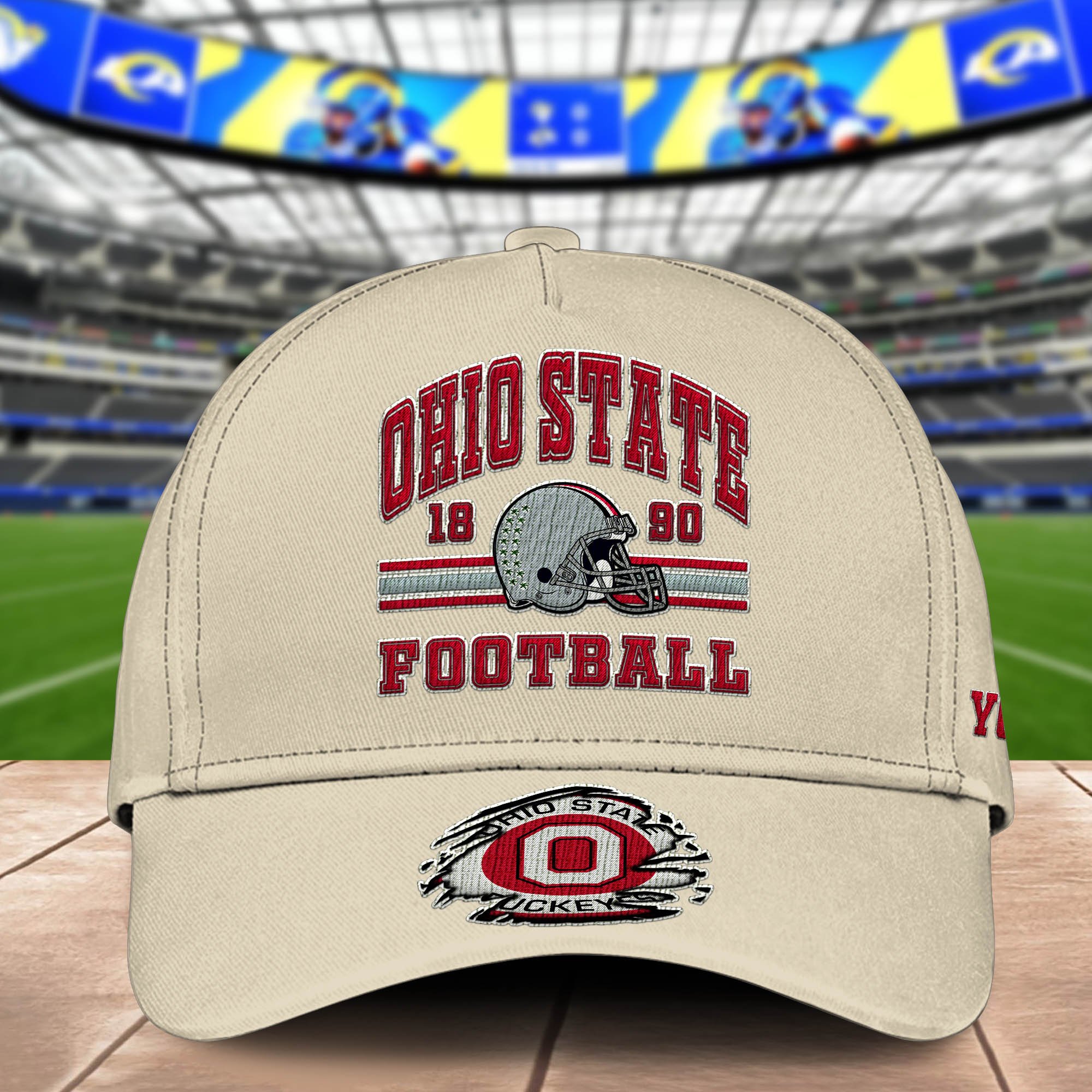 Alternative view of Ohio State Buckeyes Embroidered Cap 2024 Version Custom Your Name, Football Team Cap, Gifts For Football Lovers ETHY-60202