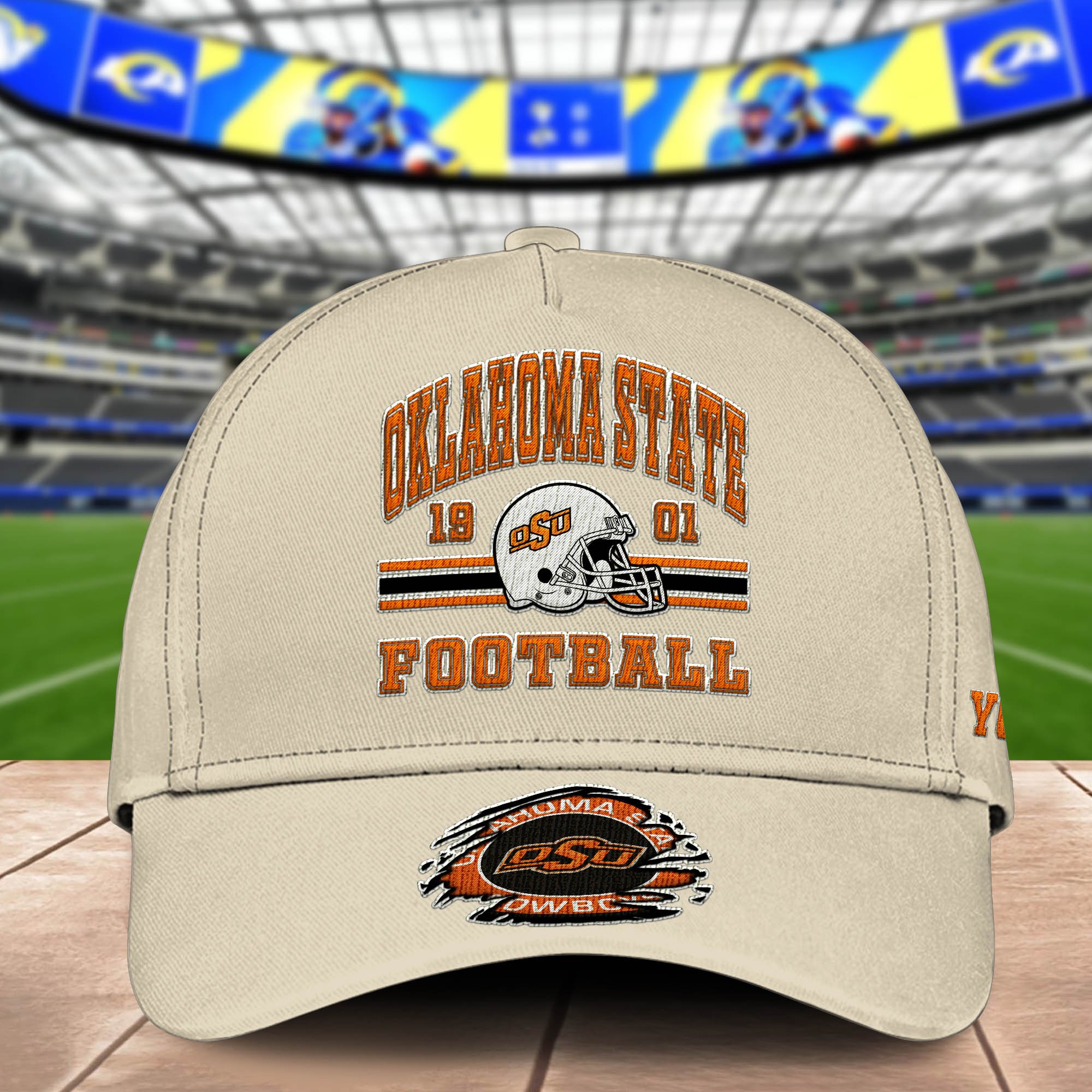 Alternative view of Oklahoma State Cowboys Embroidered Cap 2024 Version Custom Your Name, Football Team Cap, Gifts For Football Lovers ETHY-60202