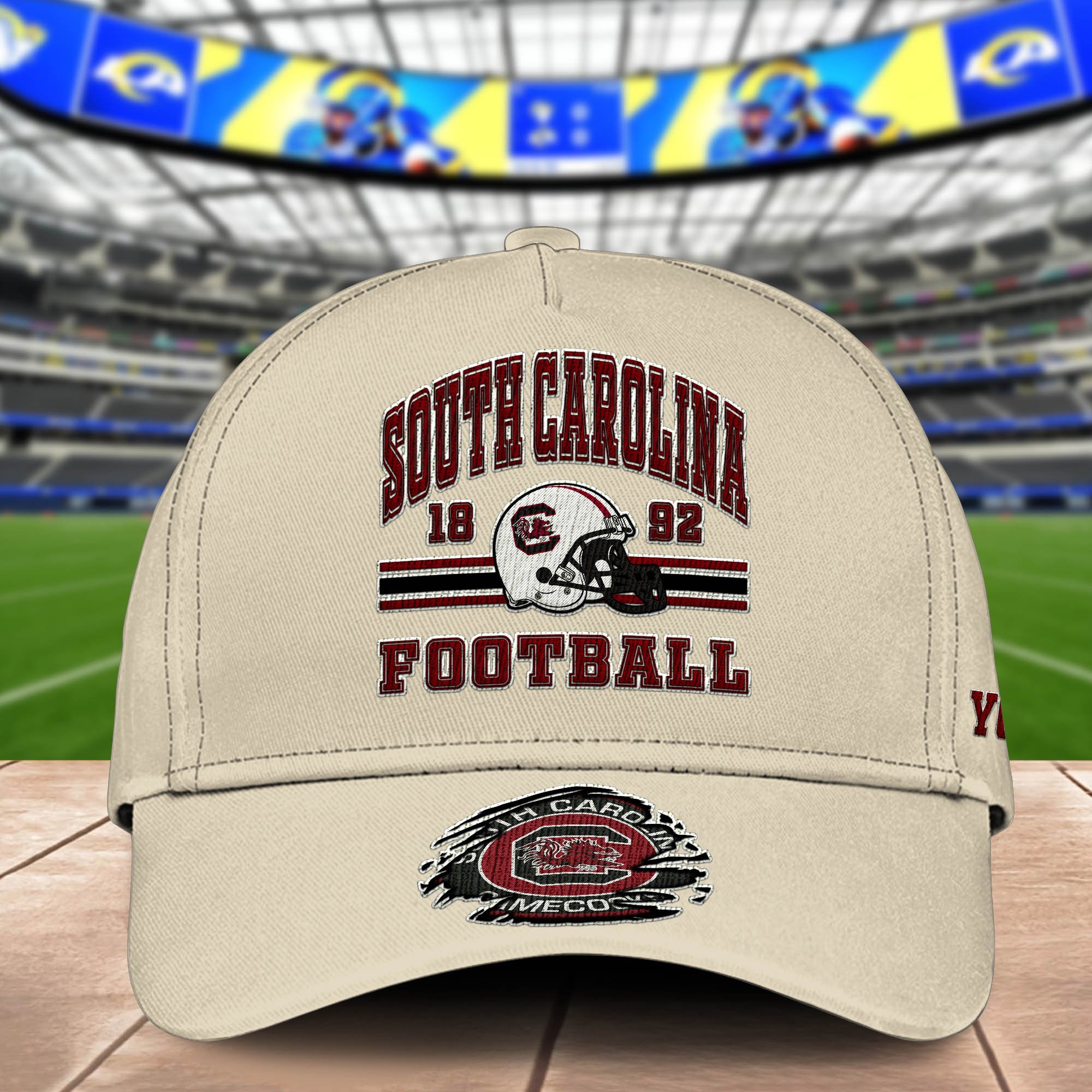 Alternative view of South Carolina Gamecocks Embroidered Cap 2024 Version Custom Your Name, Football Team Cap, Gifts For Football Lovers ETHY-60202