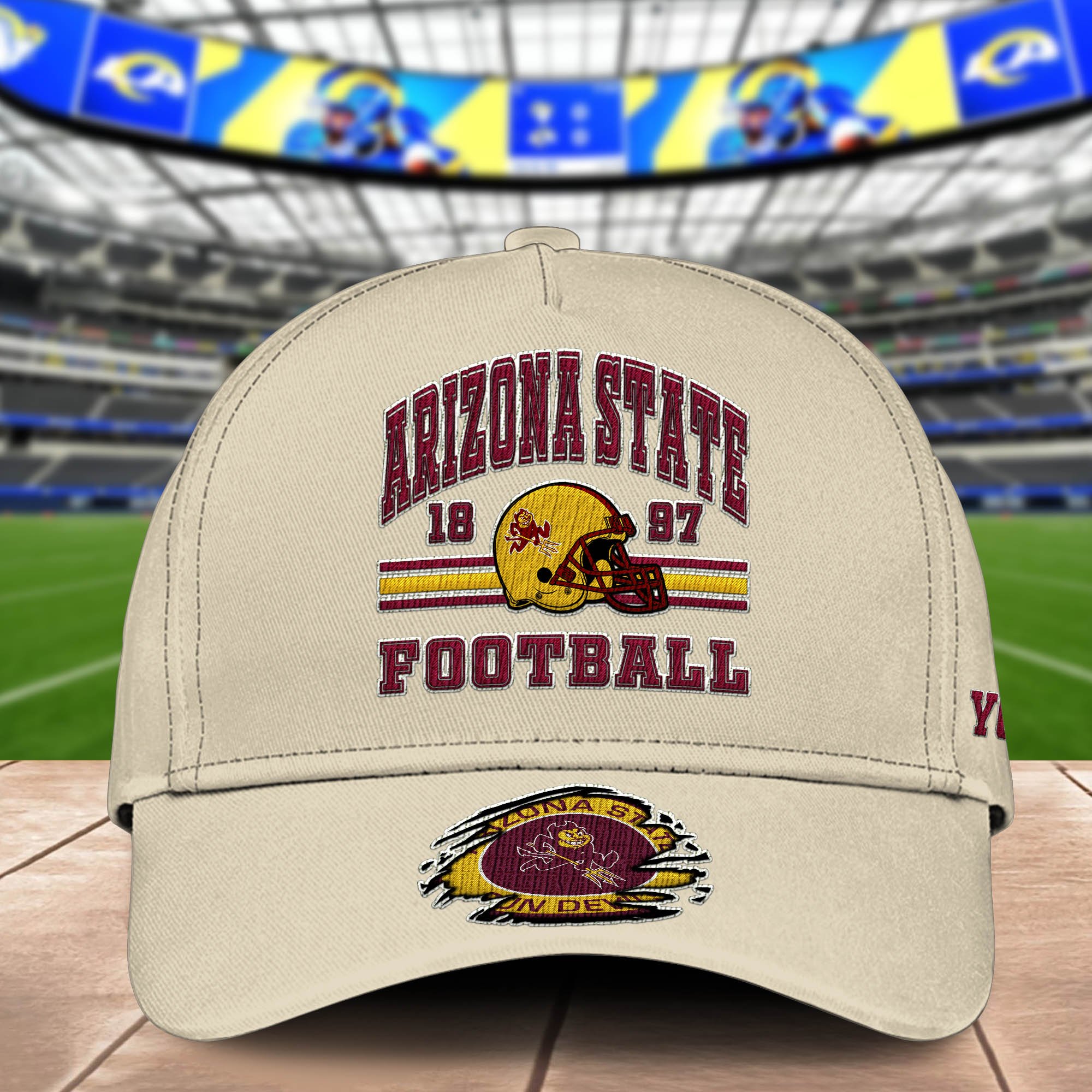 Alternative view of Arizona State Sun Devils Embroidered Cap 2024 Version Custom Your Name, Football Team Cap, Gifts For Football Lovers ETHY-60202