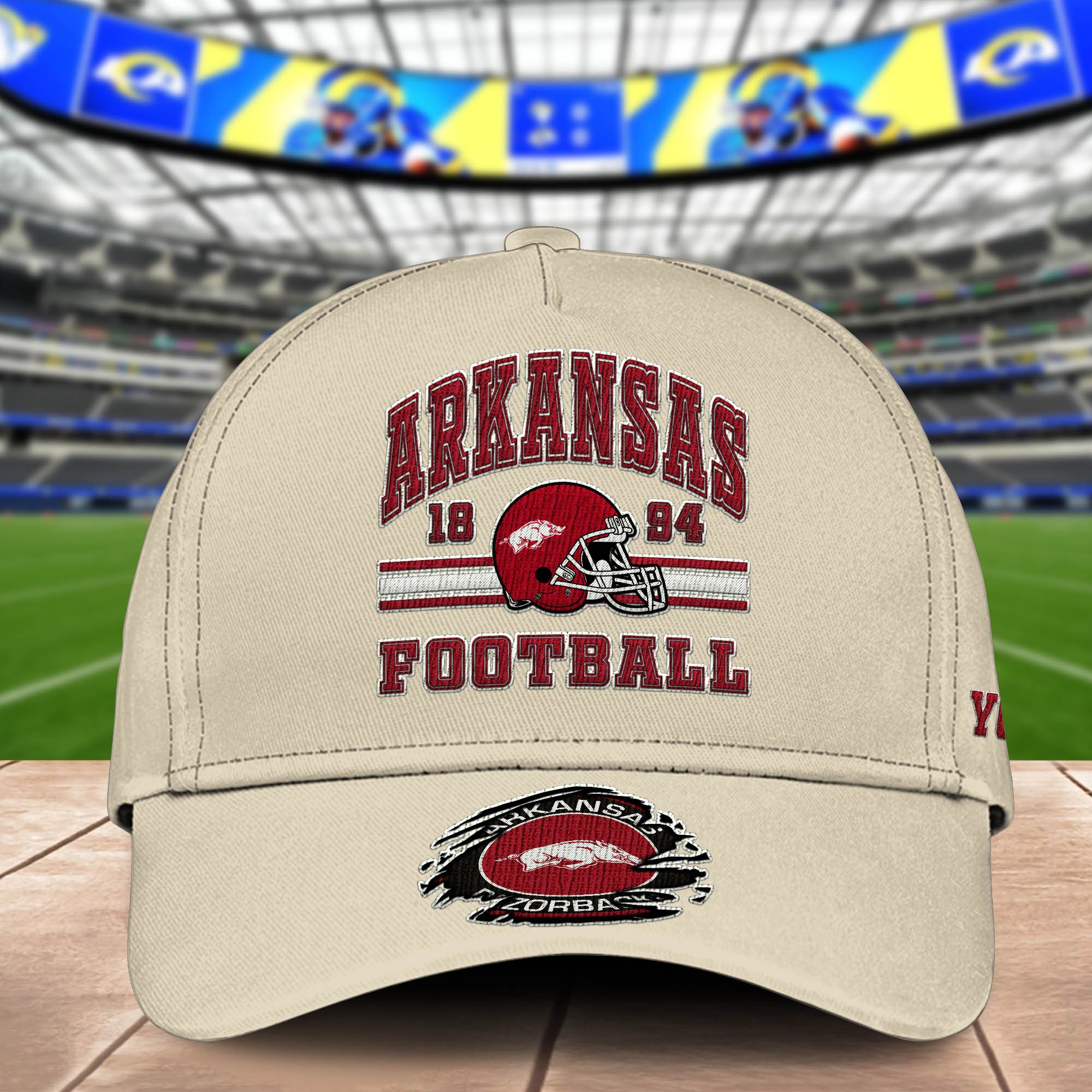 Alternative view of Arkansas Razorbacks Embroidered Cap 2024 Version Custom Your Name, Football Team Cap, Gifts For Football Lovers ETHY-60202
