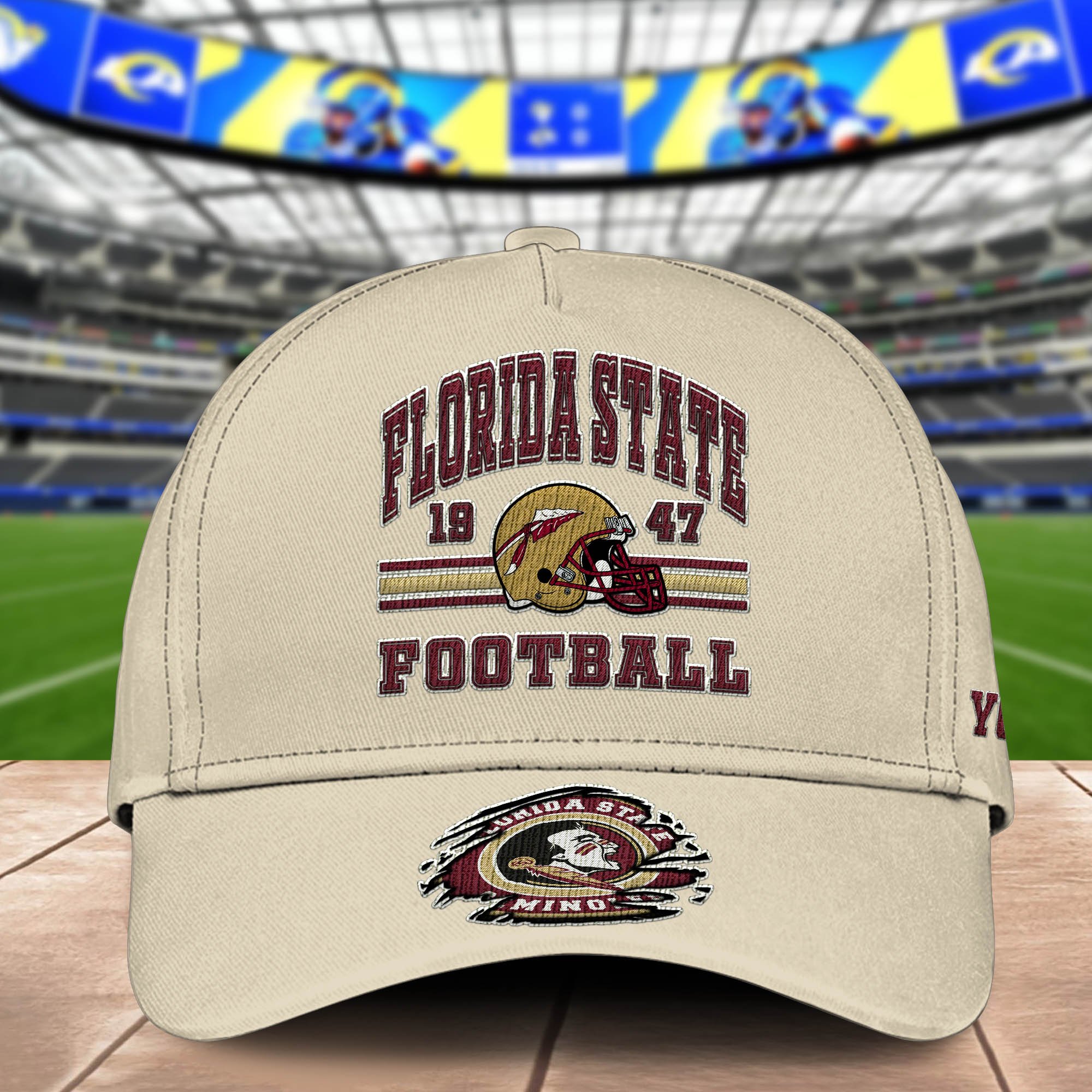 Alternative view of Florida State Seminoles Embroidered Cap 2024 Version Custom Your Name, Football Team Cap, Gifts For Football Lovers ETHY-60202