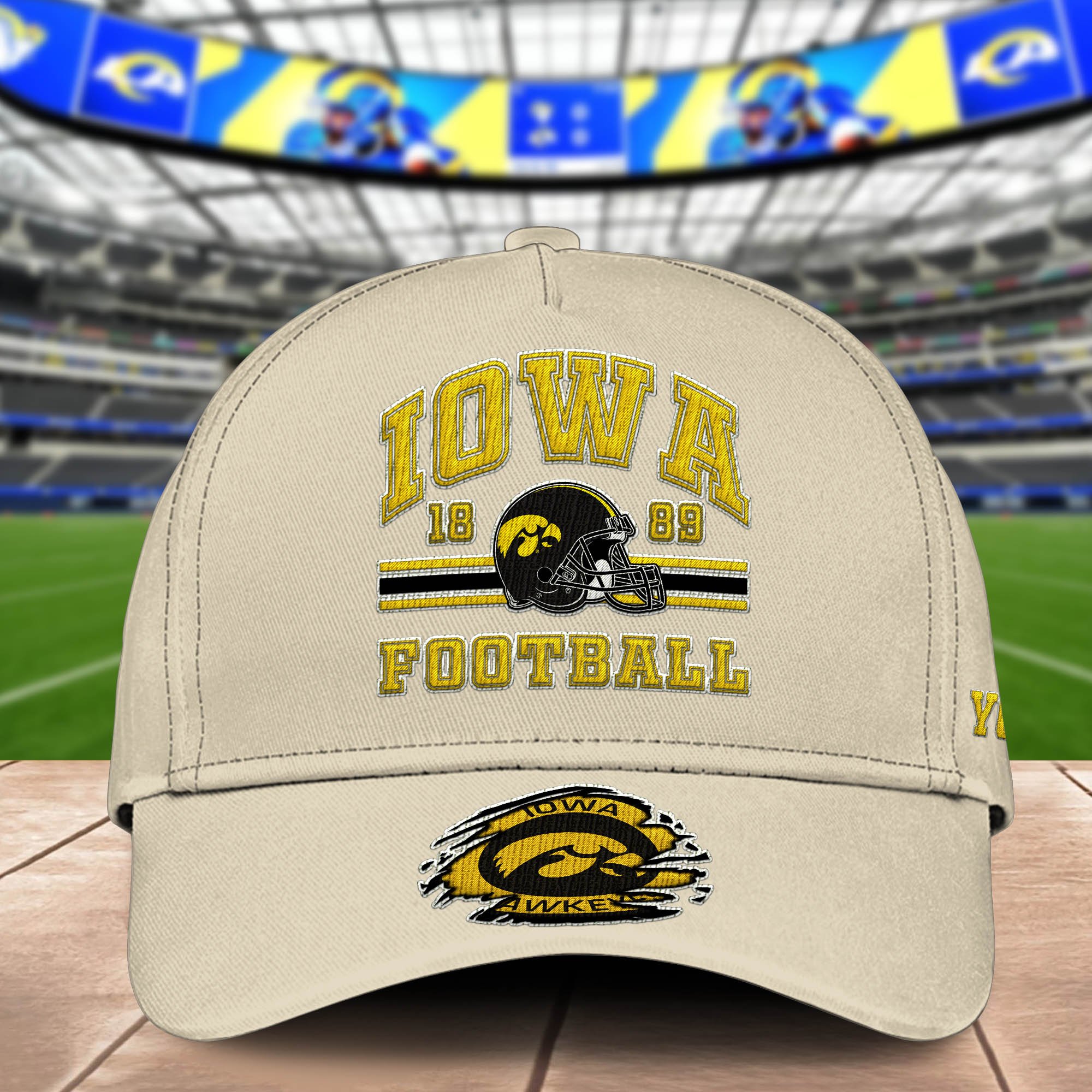 Alternative view of Iowa Hawkeyes Embroidered Cap 2024 Version Custom Your Name, Football Team Cap, Gifts For Football Lovers ETHY-60202