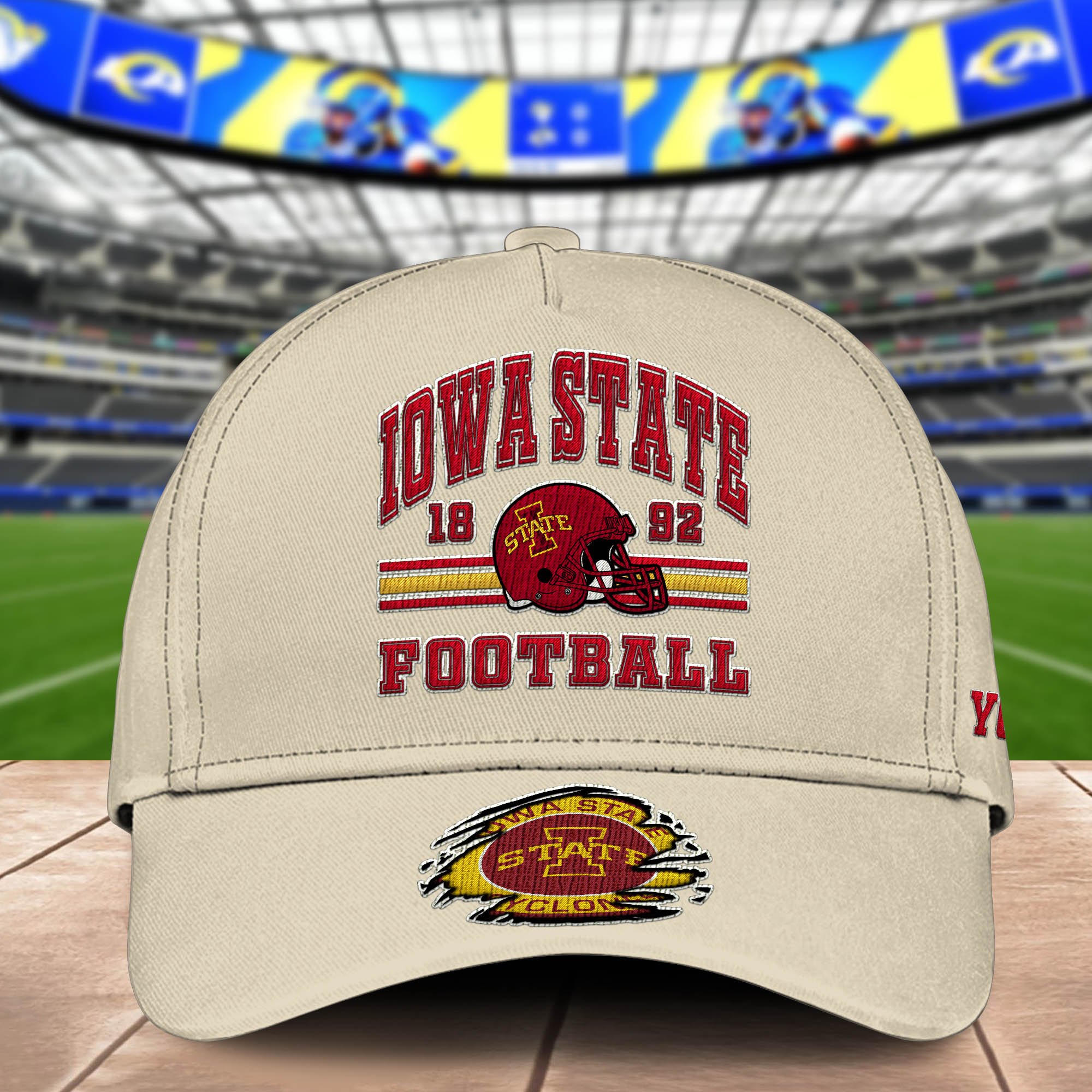 Alternative view of Iowa State Cyclones Embroidered Cap 2024 Version Custom Your Name, Football Team Cap, Gifts For Football Lovers ETHY-60202