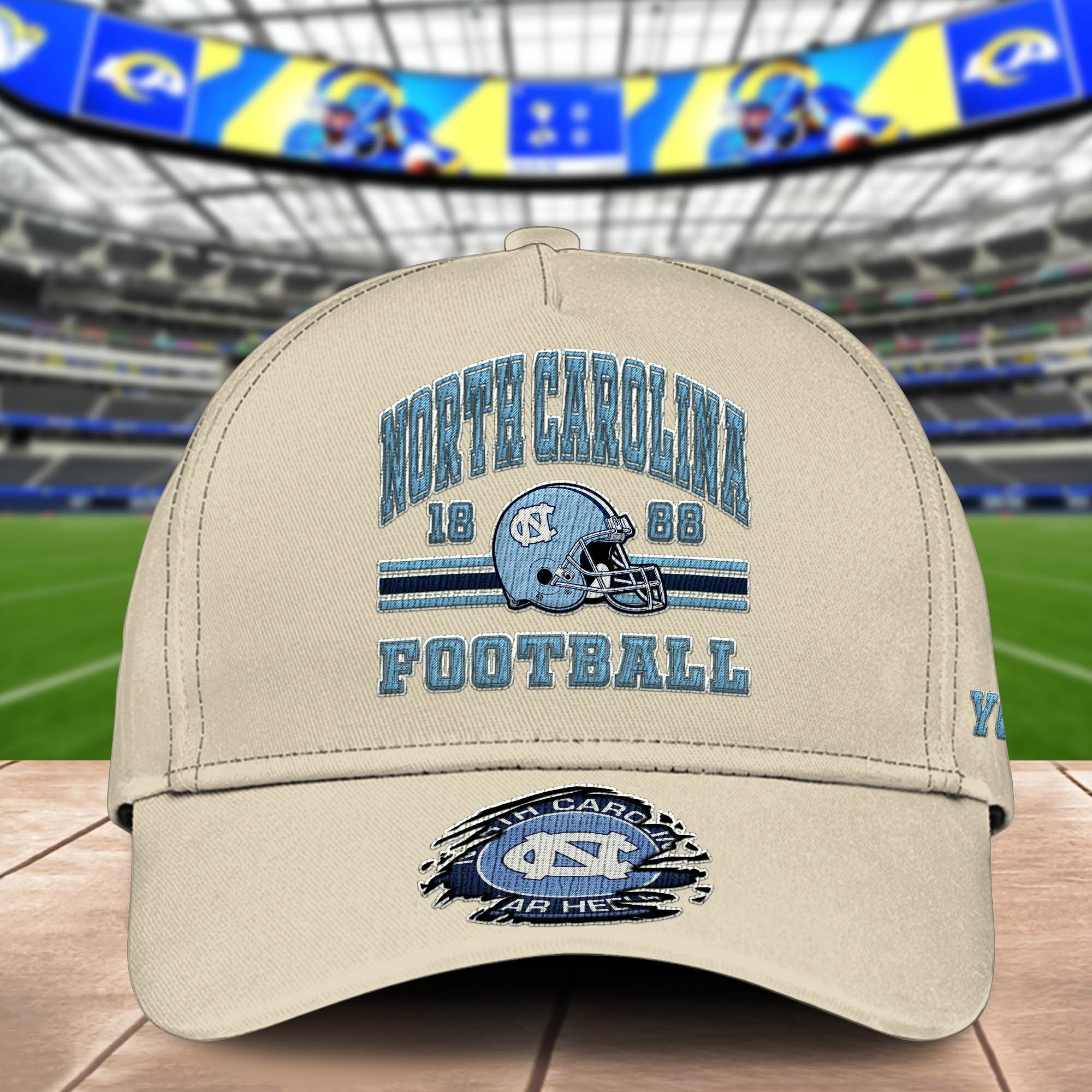 Alternative view of North Carolina Tar Heels Embroidered Cap 2024 Version Custom Your Name, Football Team Cap, Gifts For Football Lovers ETHY-60202