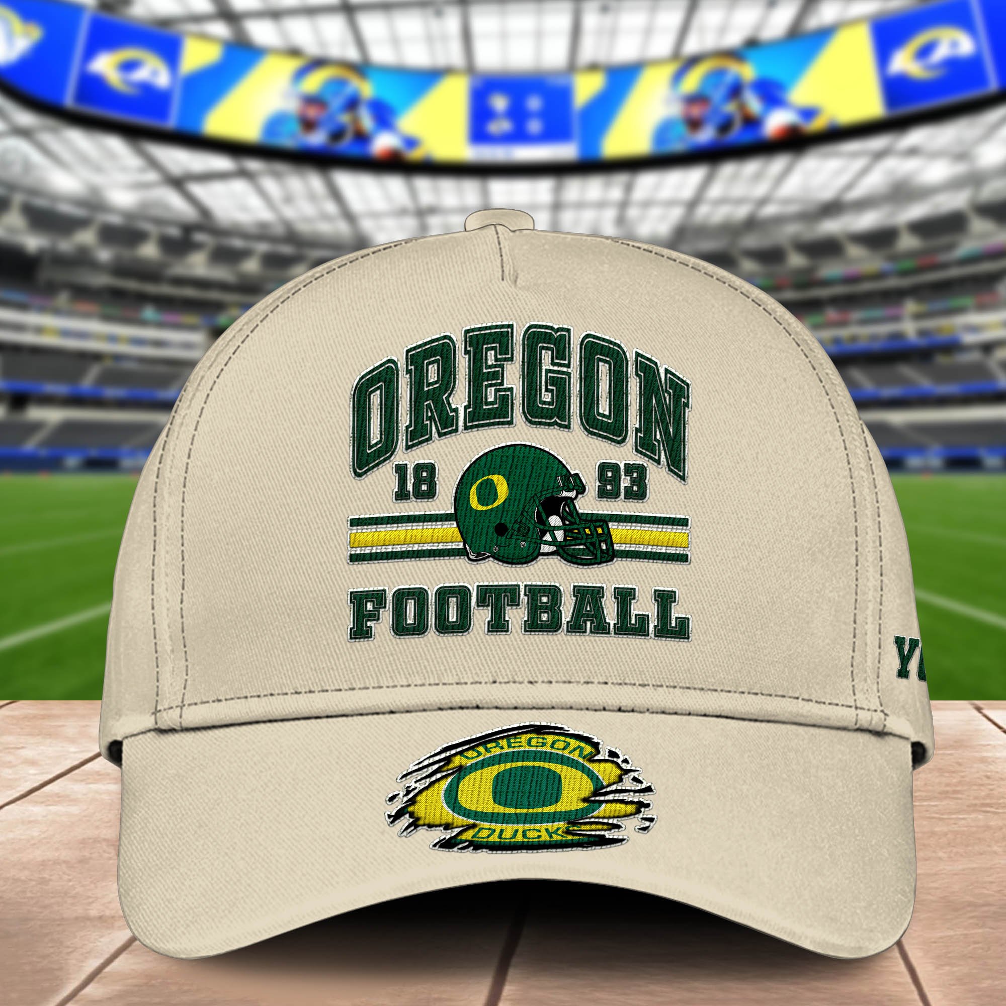 Alternative view of Oregon Ducks Embroidered Cap 2024 Version Custom Your Name, Football Team Cap, Gifts For Football Lovers ETHY-60202