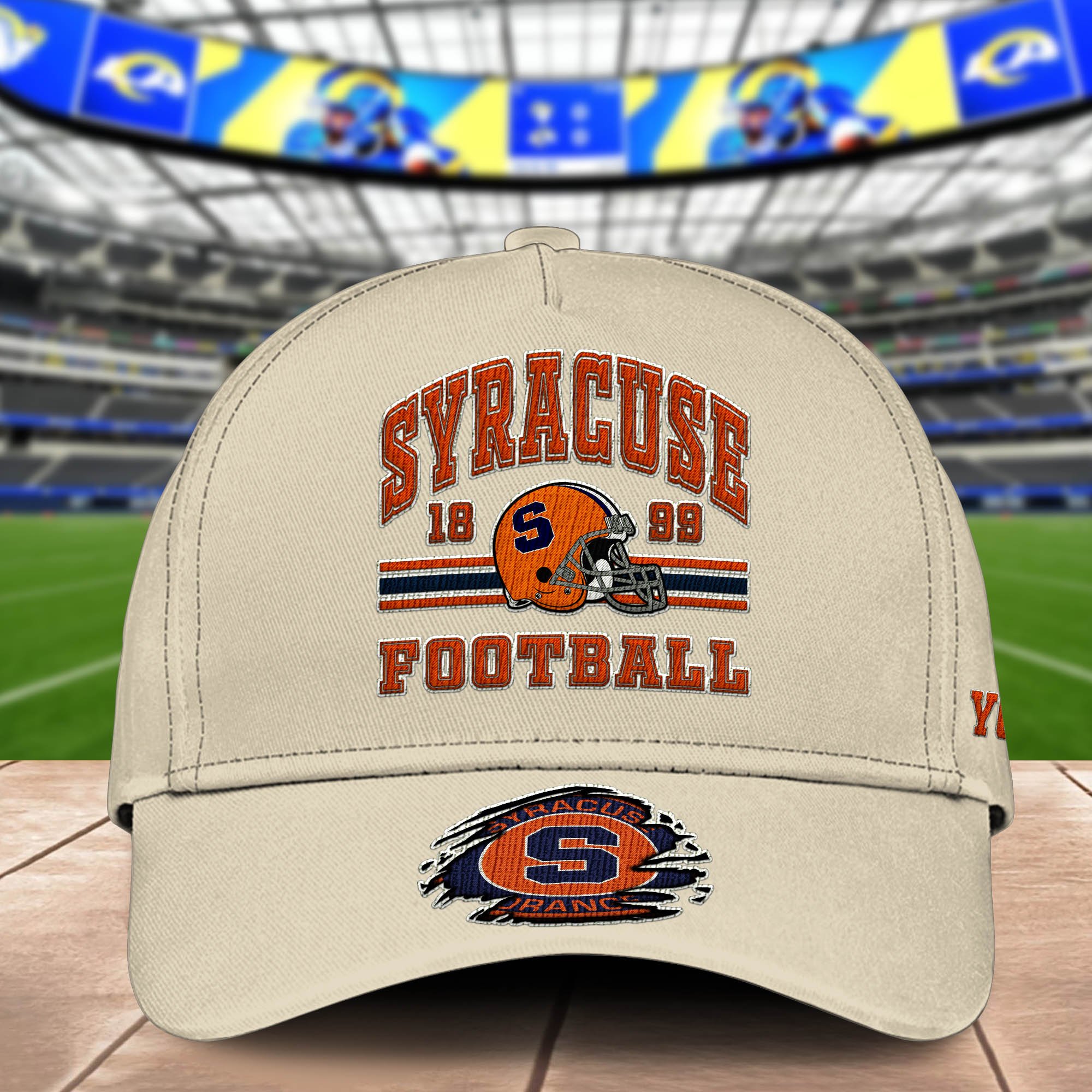 Alternative view of Syracuse Orange Embroidered Cap 2024 Version Custom Your Name, Football Team Cap, Gifts For Football Lovers ETHY-60202