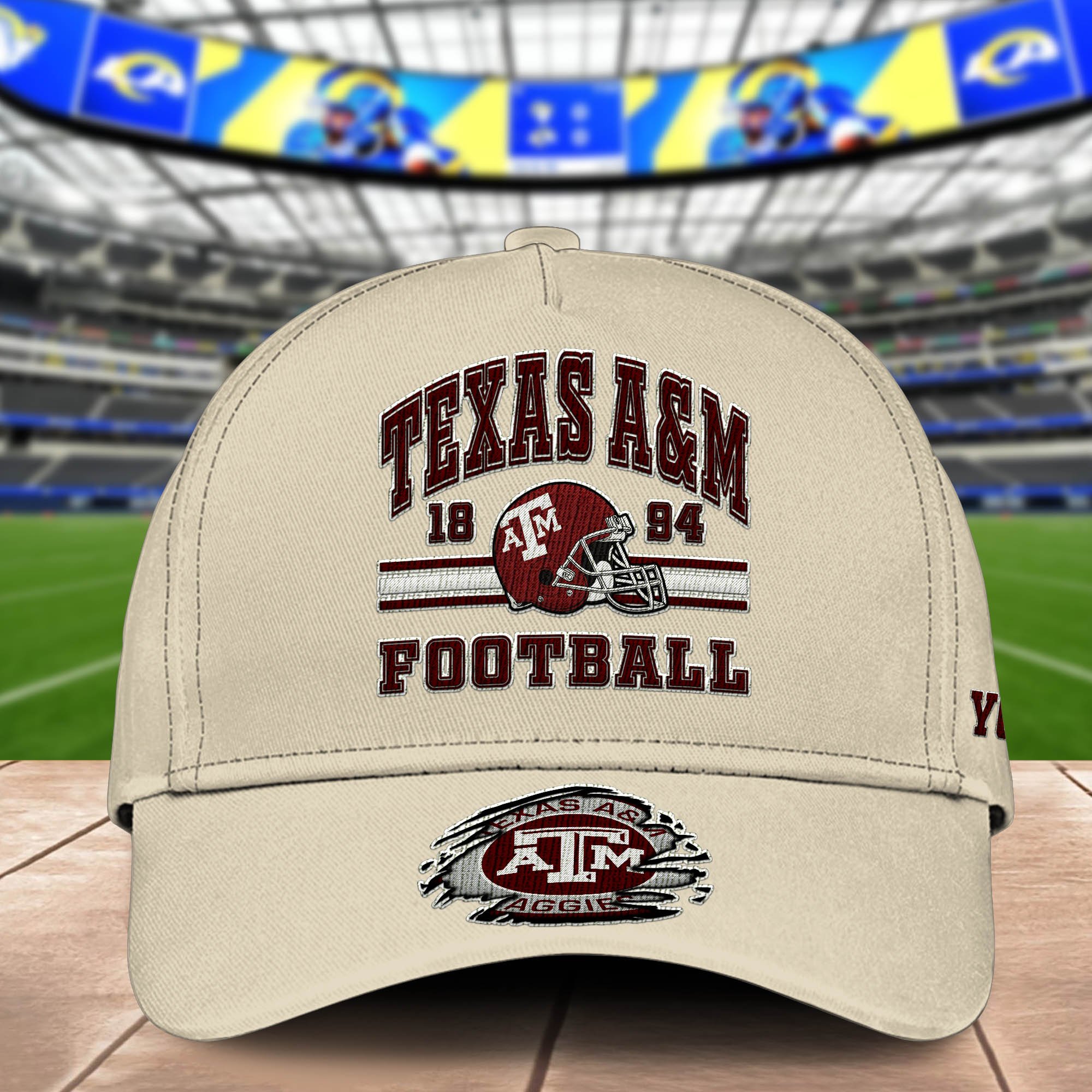 Alternative view of Texas A&M Aggies Embroidered Cap 2024 Version Custom Your Name, Football Team Cap, Gifts For Football Lovers ETHY-60202