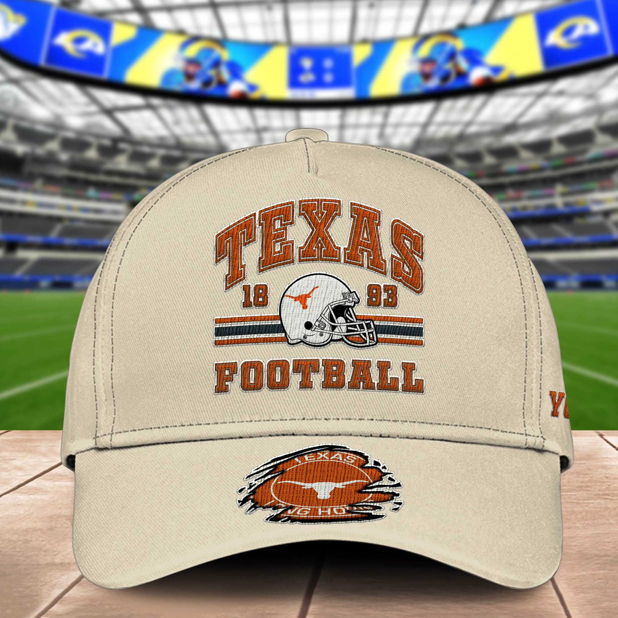 Alternative view of Texas Longhorns Embroidered Cap 2024 Version Custom Your Name, Football Team Cap, Gifts For Football Lovers ETHY-60202