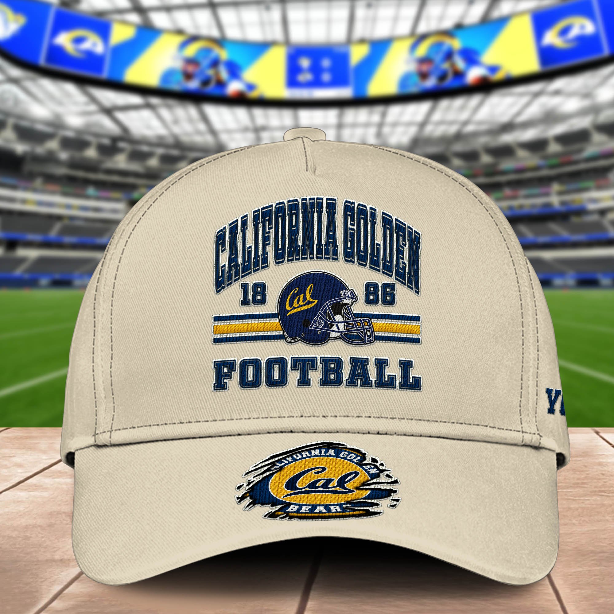 Alternative view of California Golden Bears Embroidered Cap 2024 Version Custom Your Name, Football Team Cap, Gifts For Football Lovers ETHY-60202