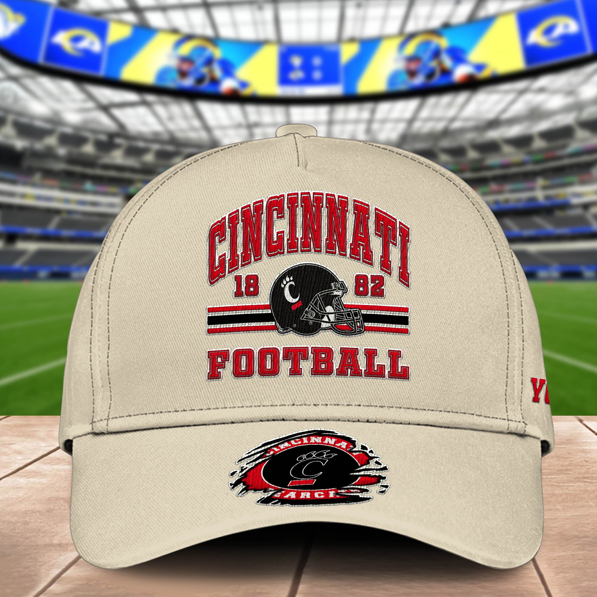 Alternative view of Cincinnati Bearcats Embroidered Cap 2024 Version Custom Your Name, Football Team Cap, Gifts For Football Lovers ETHY-60202