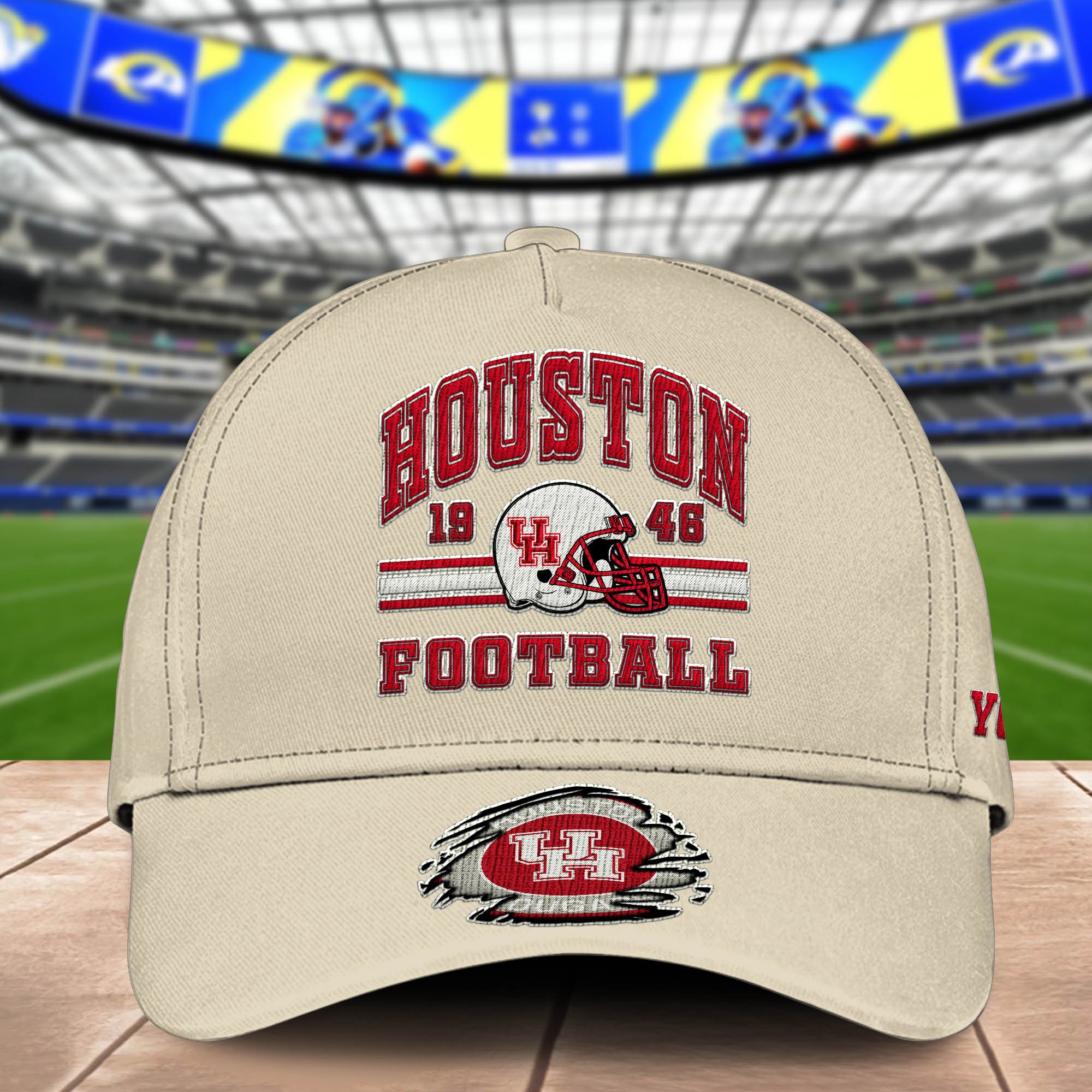 Alternative view of Houston Cougars Embroidered Cap 2024 Version Custom Your Name, Football Team Cap, Gifts For Football Lovers ETHY-60202