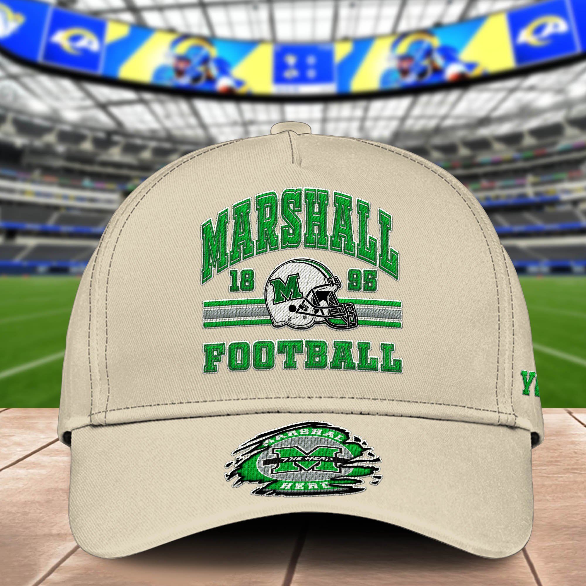 Alternative view of Marshall Thundering Herd Embroidered Cap 2024 Version Custom Your Name, Football Team Cap, Gifts For Football Lovers ETHY-60202