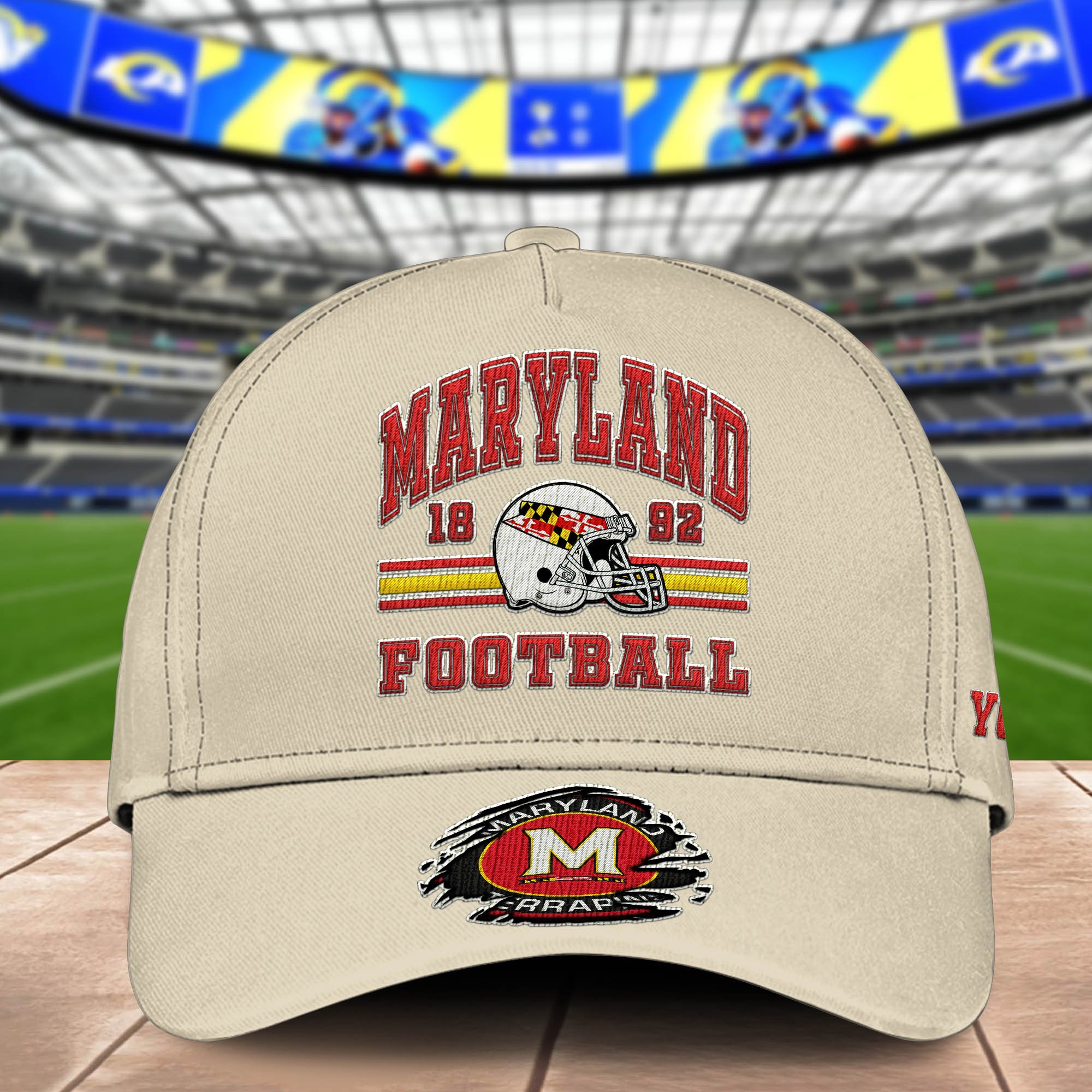 Alternative view of Maryland Terrapins Embroidered Cap 2024 Version Custom Your Name, Football Team Cap, Gifts For Football Lovers ETHY-60202