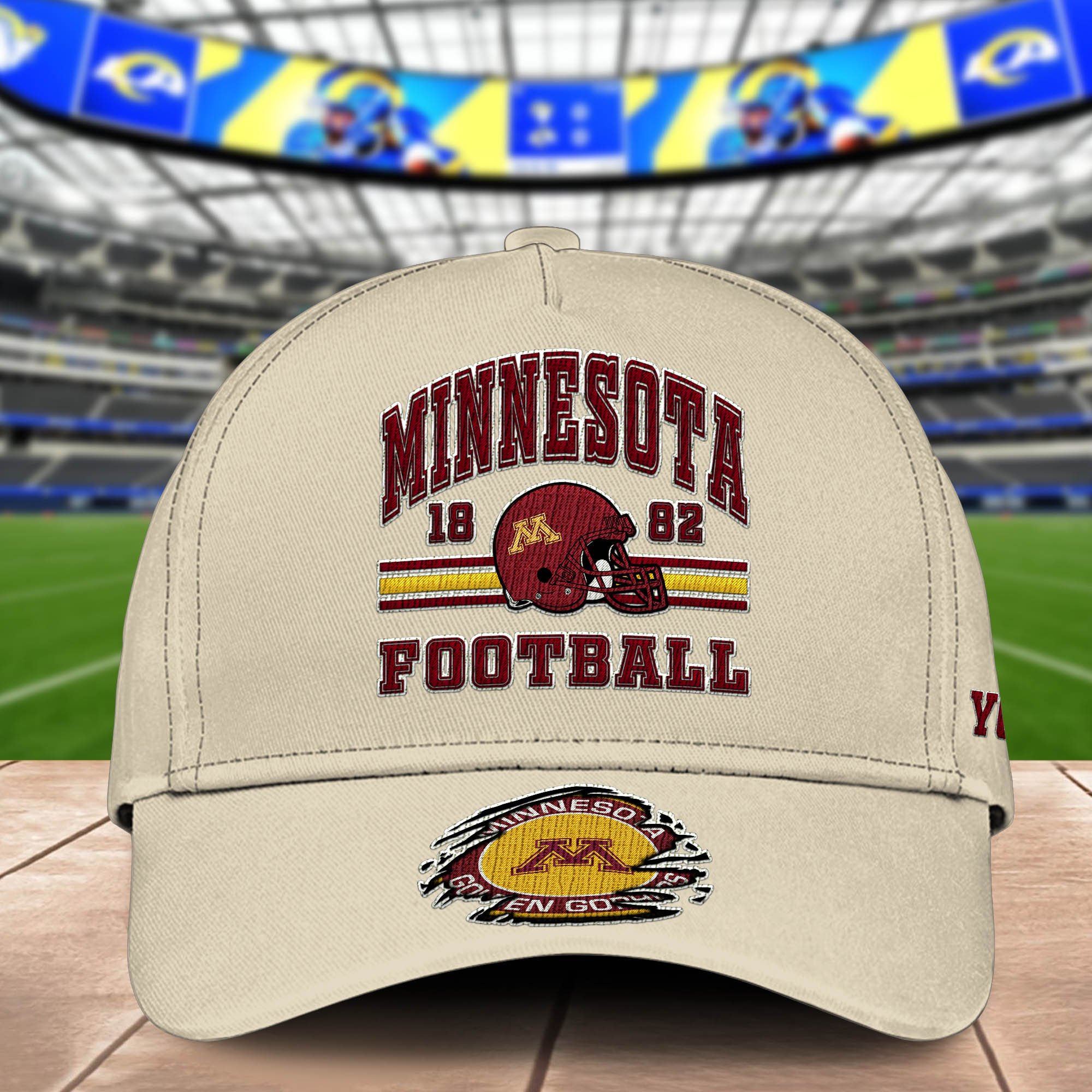 Alternative view of Minnesota Golden Gophers Embroidered Cap 2024 Version Custom Your Name, Football Team Cap, Gifts For Football Lovers ETHY-60202