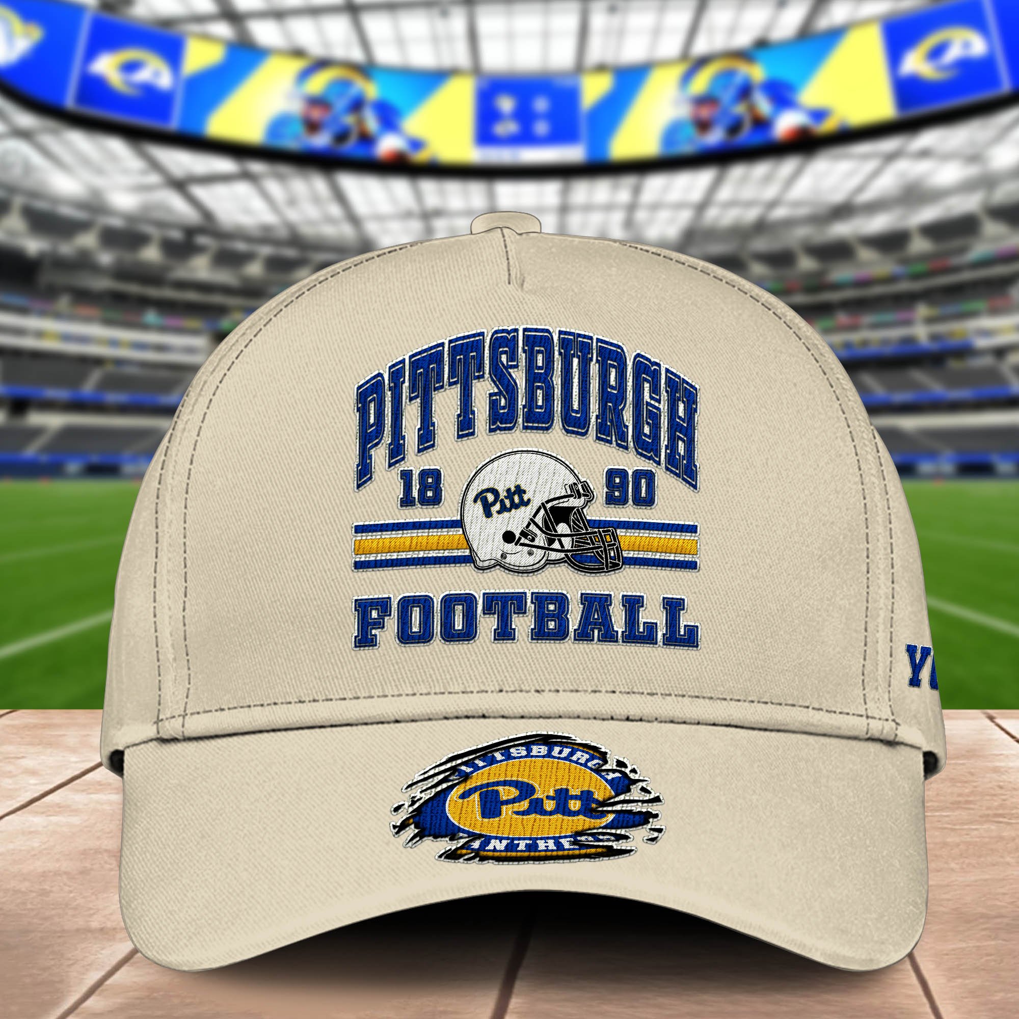 Alternative view of Pittsburgh Panthers Embroidered Cap 2024 Version Custom Your Name, Football Team Cap, Gifts For Football Lovers ETHY-60202