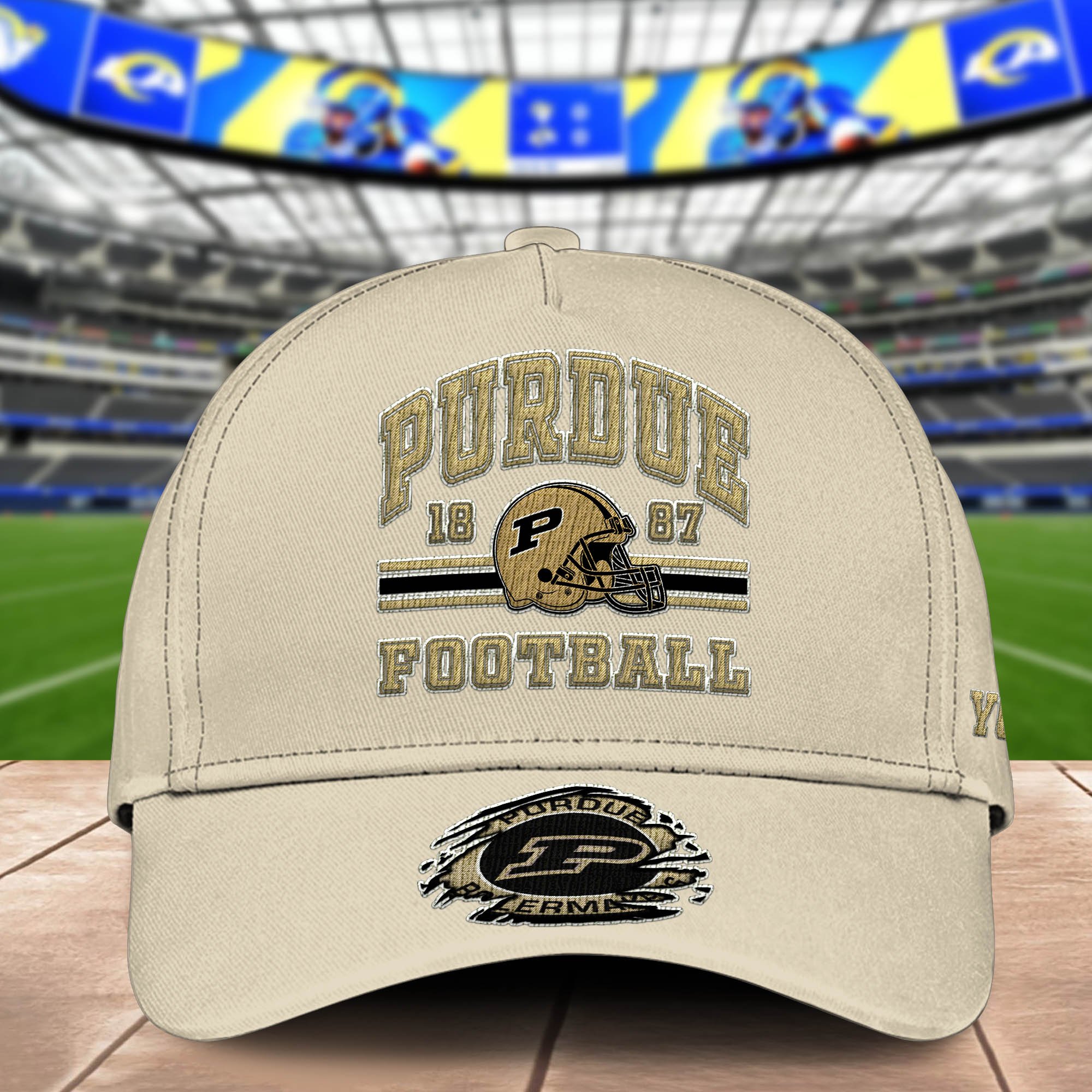 Alternative view of Purdue Boilermakers Embroidered Cap 2024 Version Custom Your Name, Football Team Cap, Gifts For Football Lovers ETHY-60202