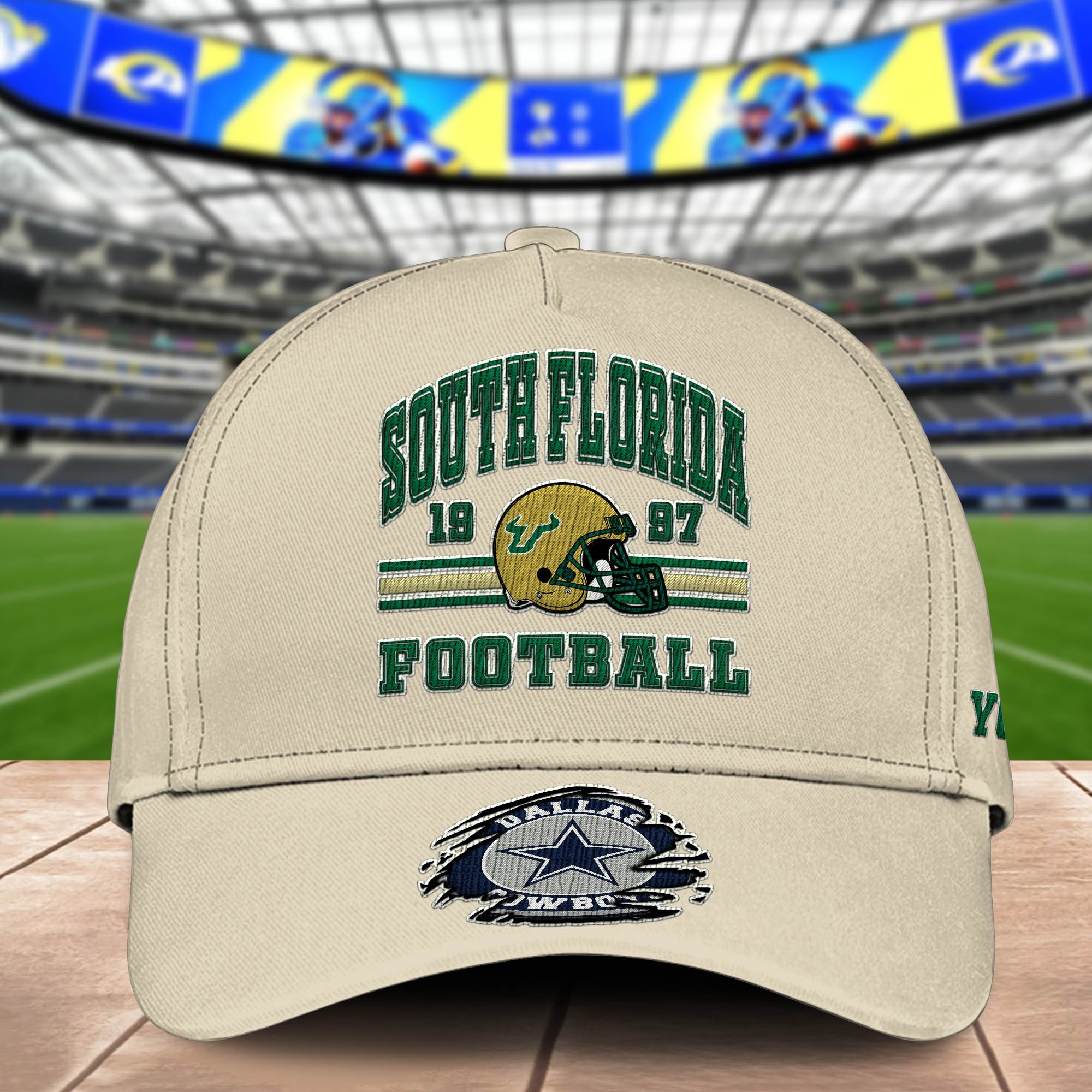Alternative view of South Florida Bulls Embroidered Cap 2024 Version Custom Your Name, Football Team Cap, Gifts For Football Lovers ETHY-60202
